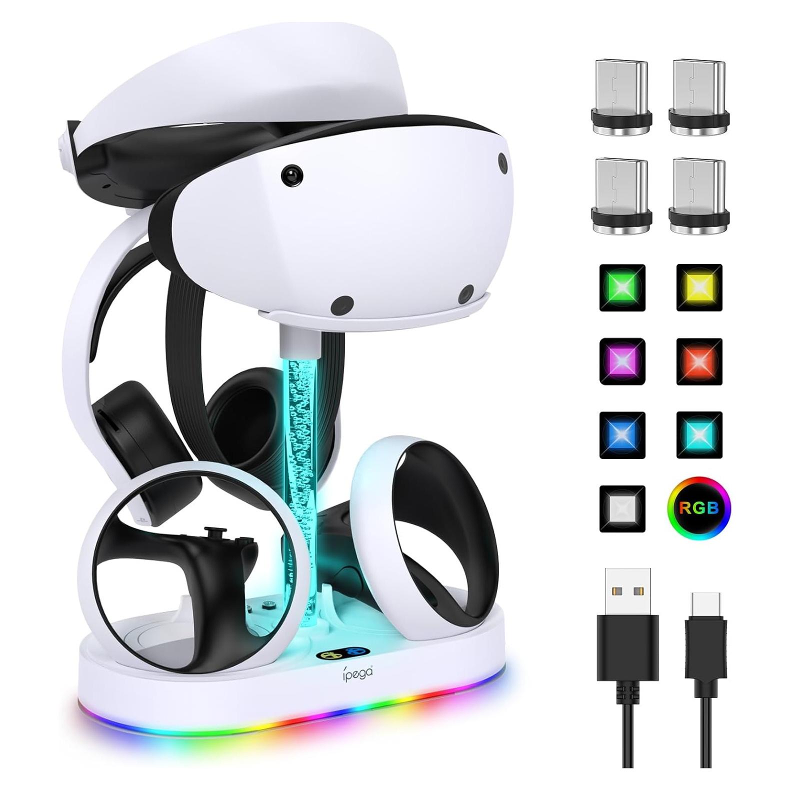 Soporte de Carga Vertical FastSnail para PS VR2 con RGB