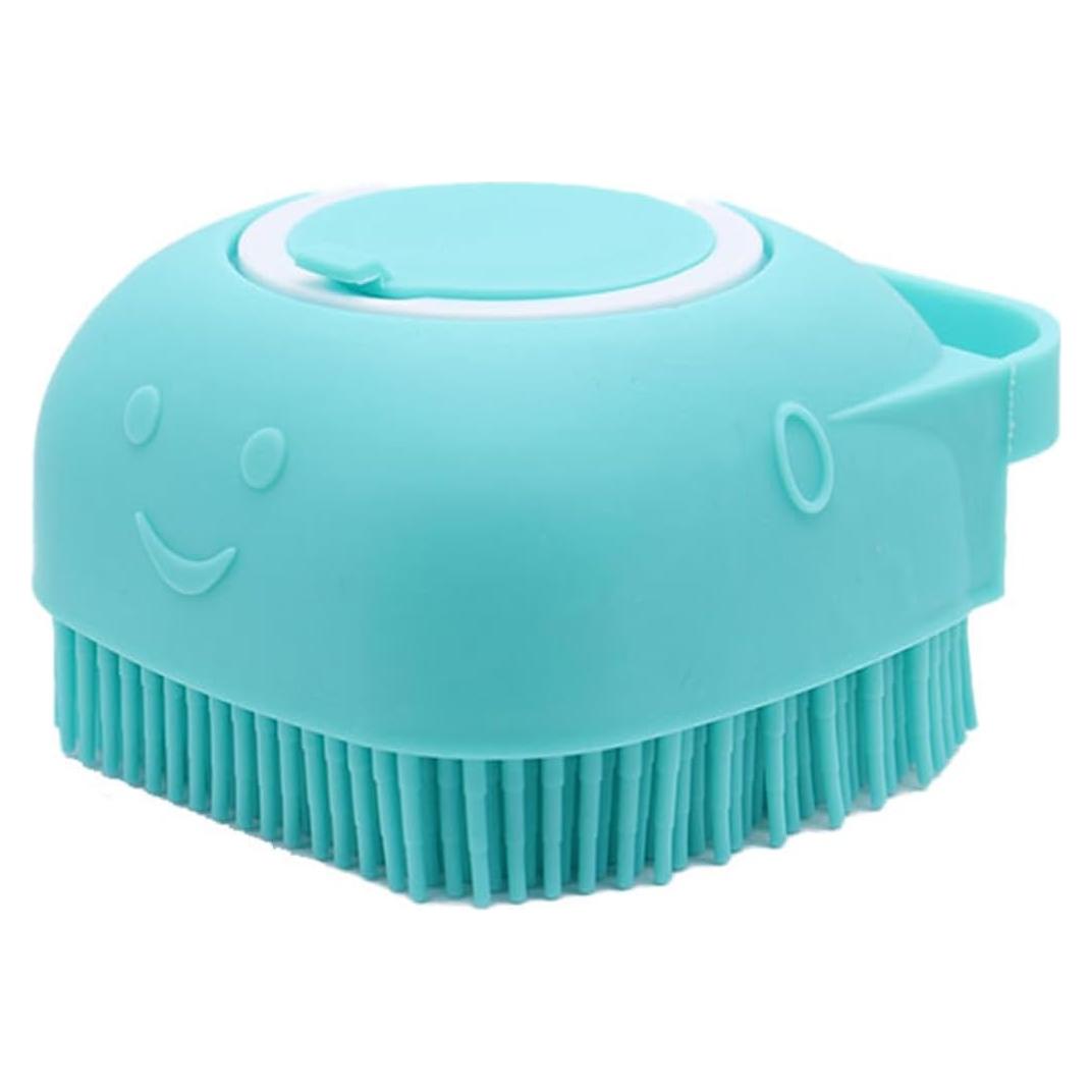 Cepillo de Baño para Perros SESA WILLIAM con Dispensador Azul