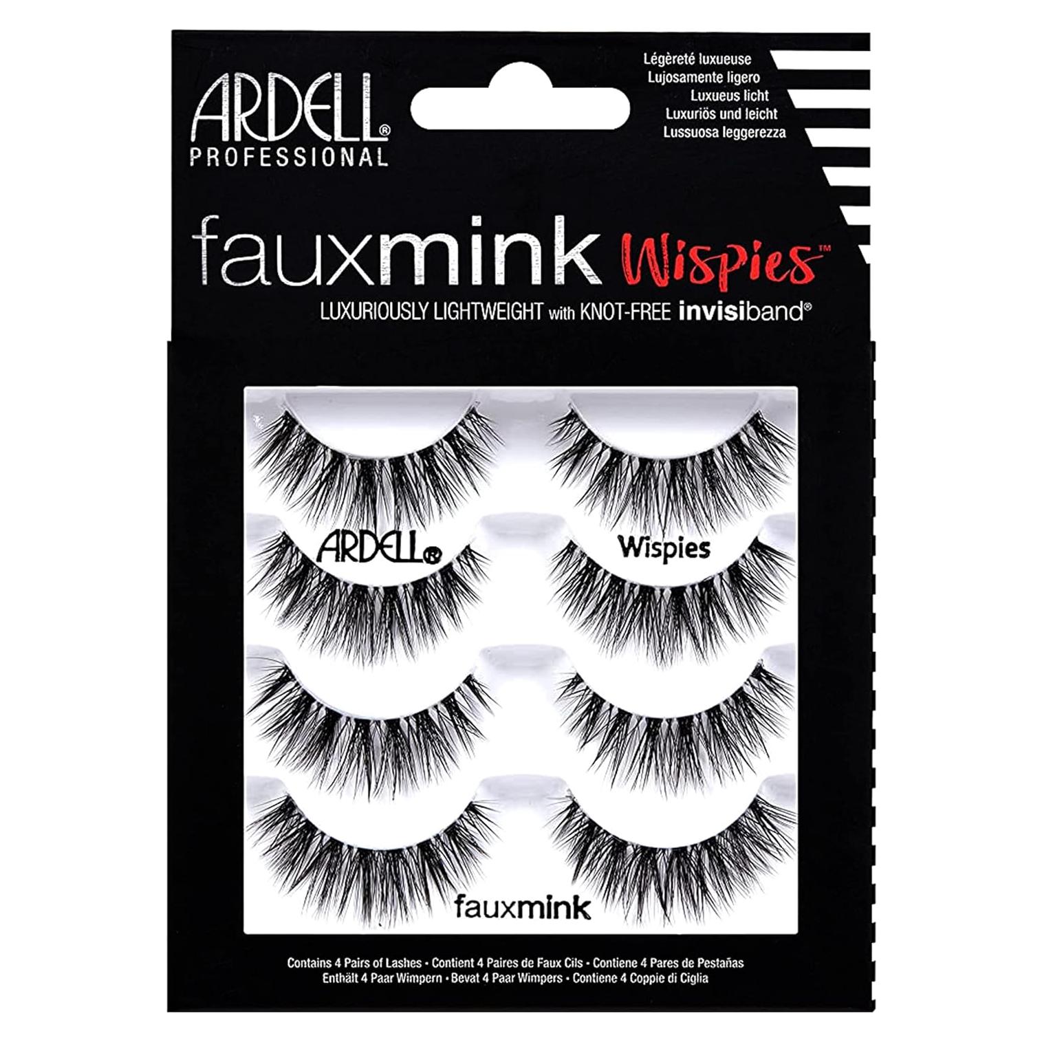 Pestañas Postizas Ardell Faux Mink Wispies 4 Pares