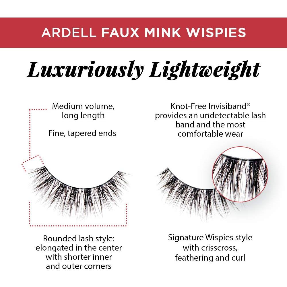 Pestañas Postizas Ardell Faux Mink Wispies 4 Pares
