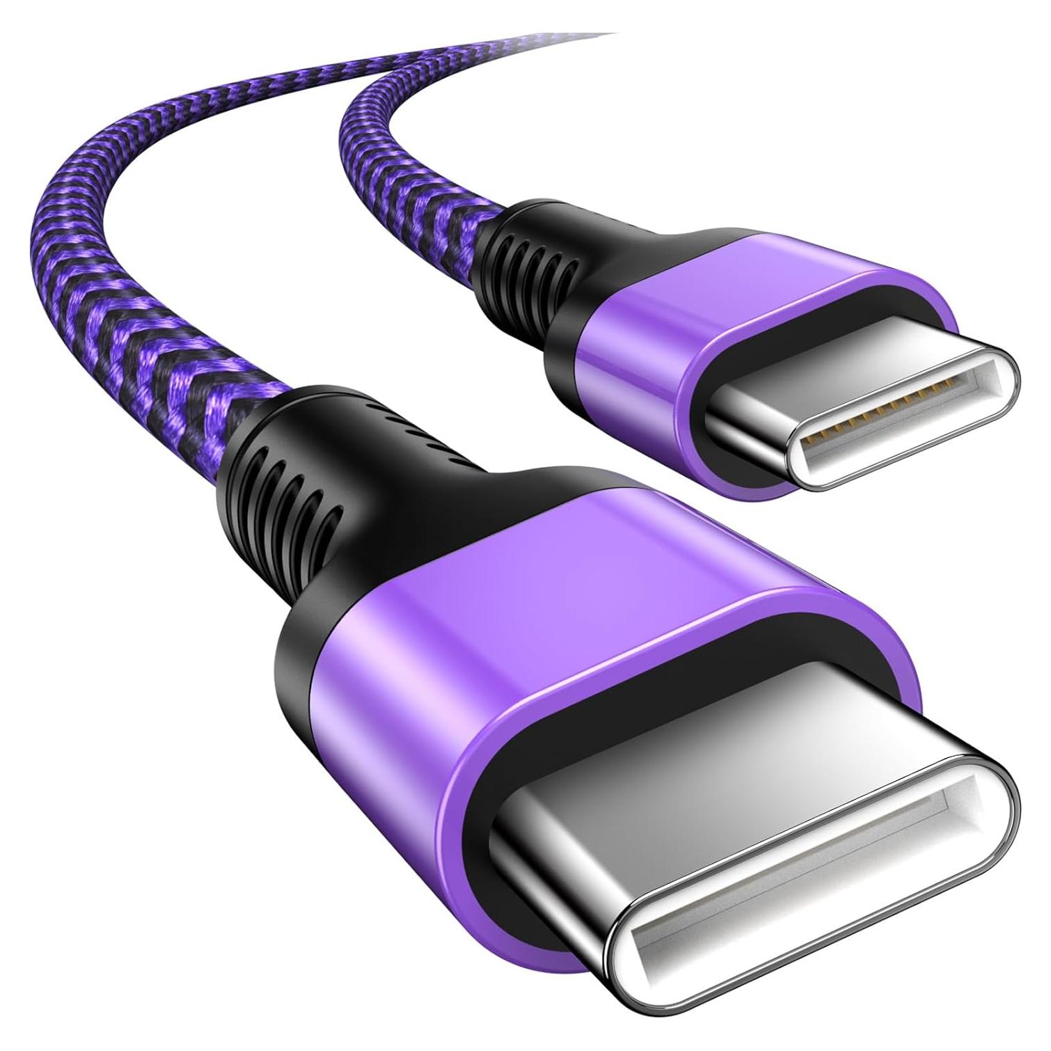 Cable de carga rápida USB C a USB C 3m Bioonis trenzado nylon