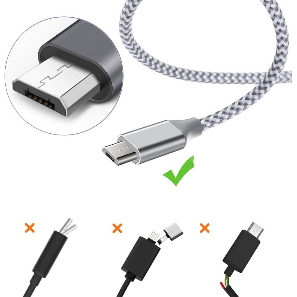 Cable Micro USB Hoblaze 10FT Trenzado Nylon 3 Pack Alta Velocidad