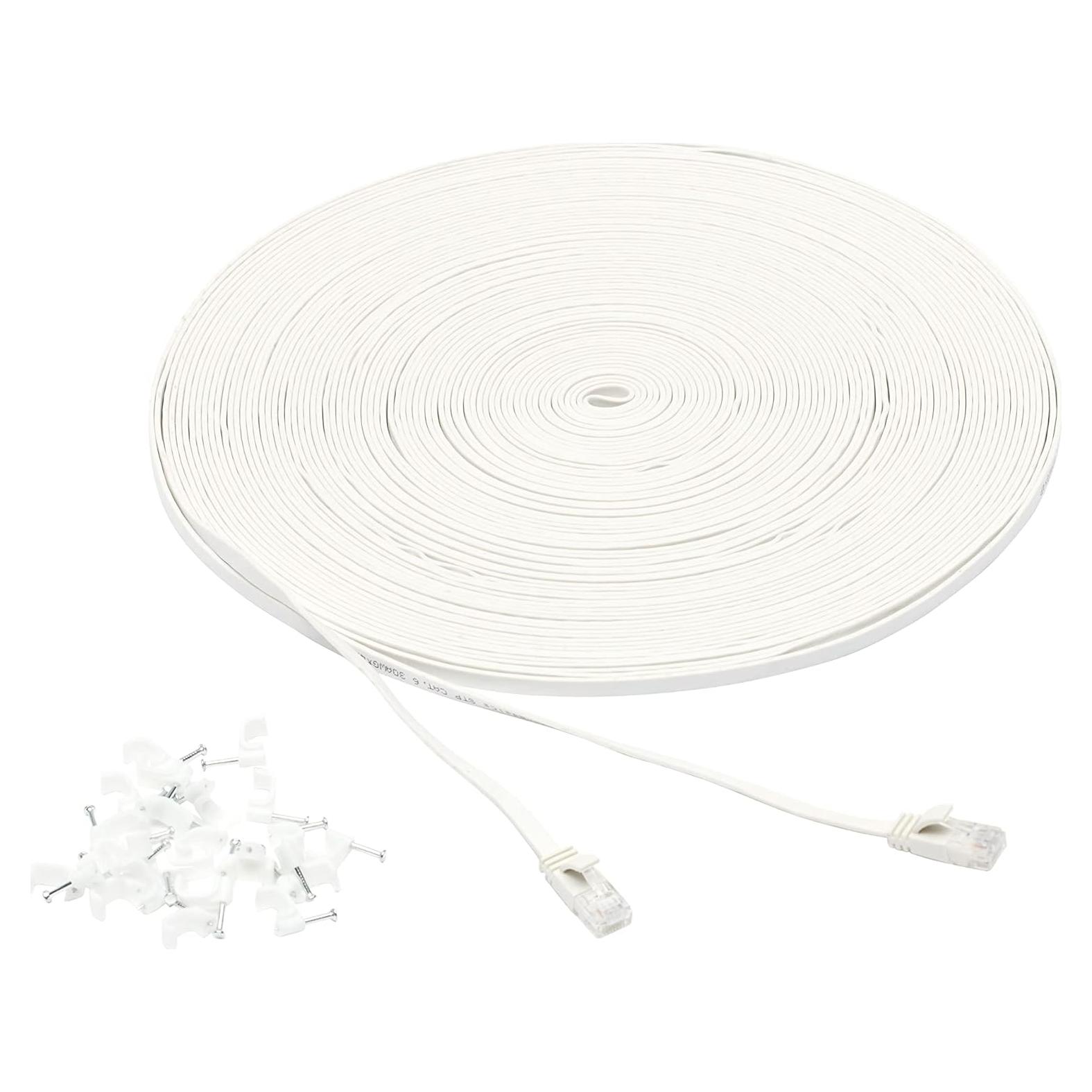 Cable Ethernet RJ45 Cat 6 Amazon Basics 30.48 m Blanco