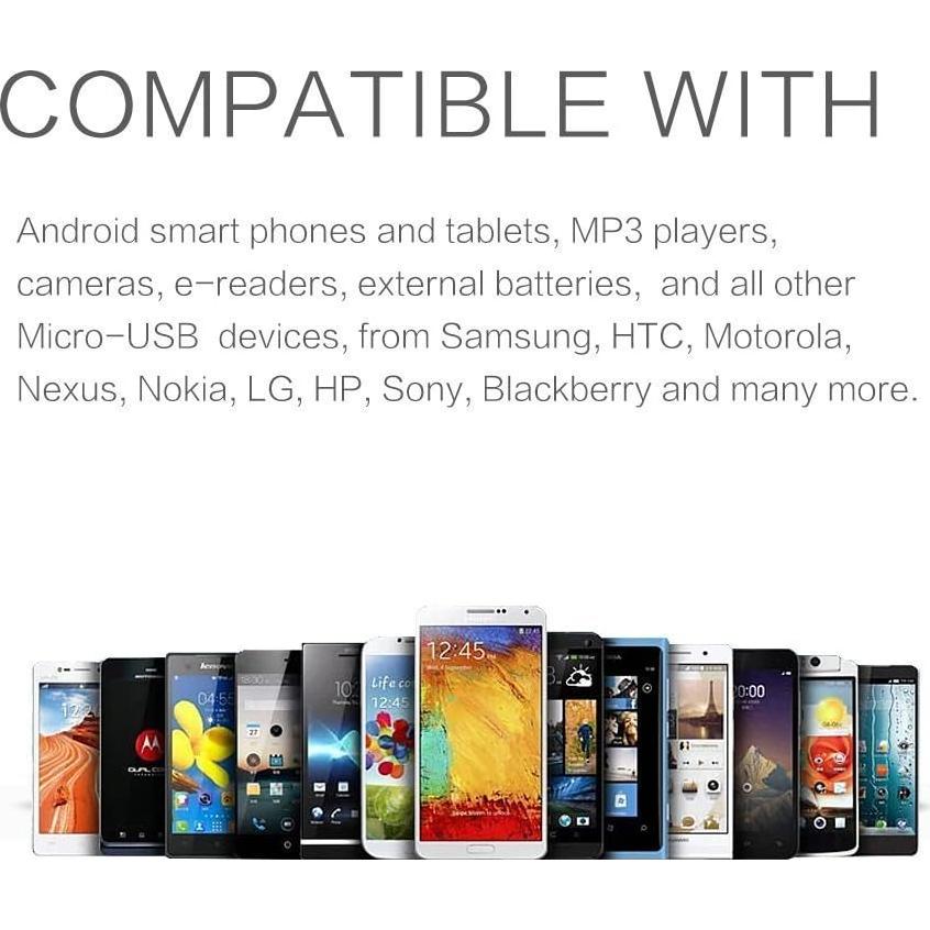 Cable Micro USB MaGeek 3.0m Alta Velocidad Carga Rápida Blanco