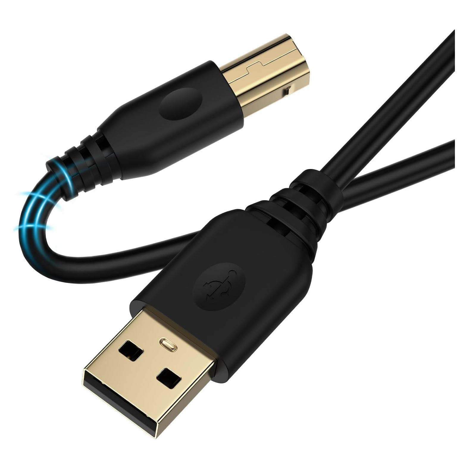Cable de impresora USB 2.0 3m VIFIGEN A a B alta velocidad