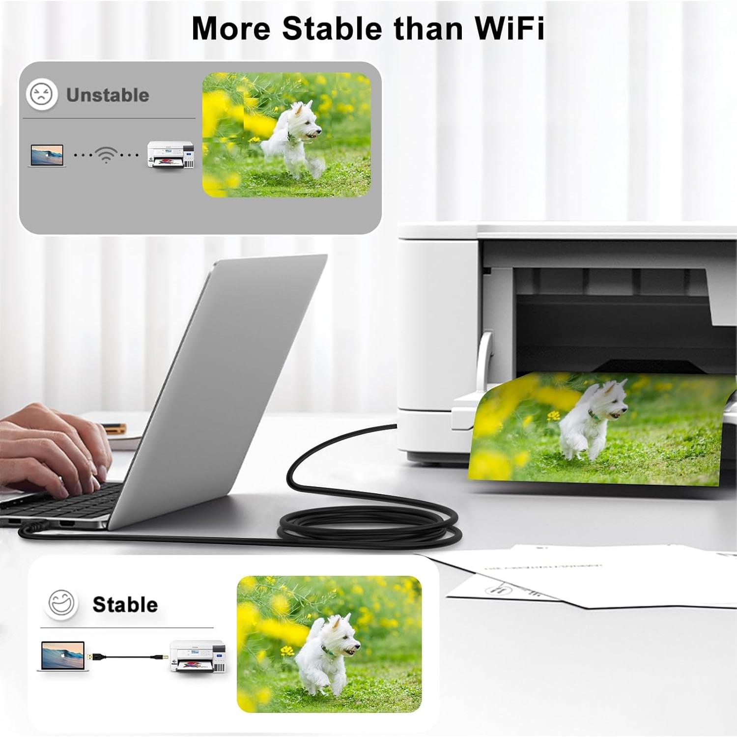 Cable de impresora USB 2.0 3m VIFIGEN A a B alta velocidad