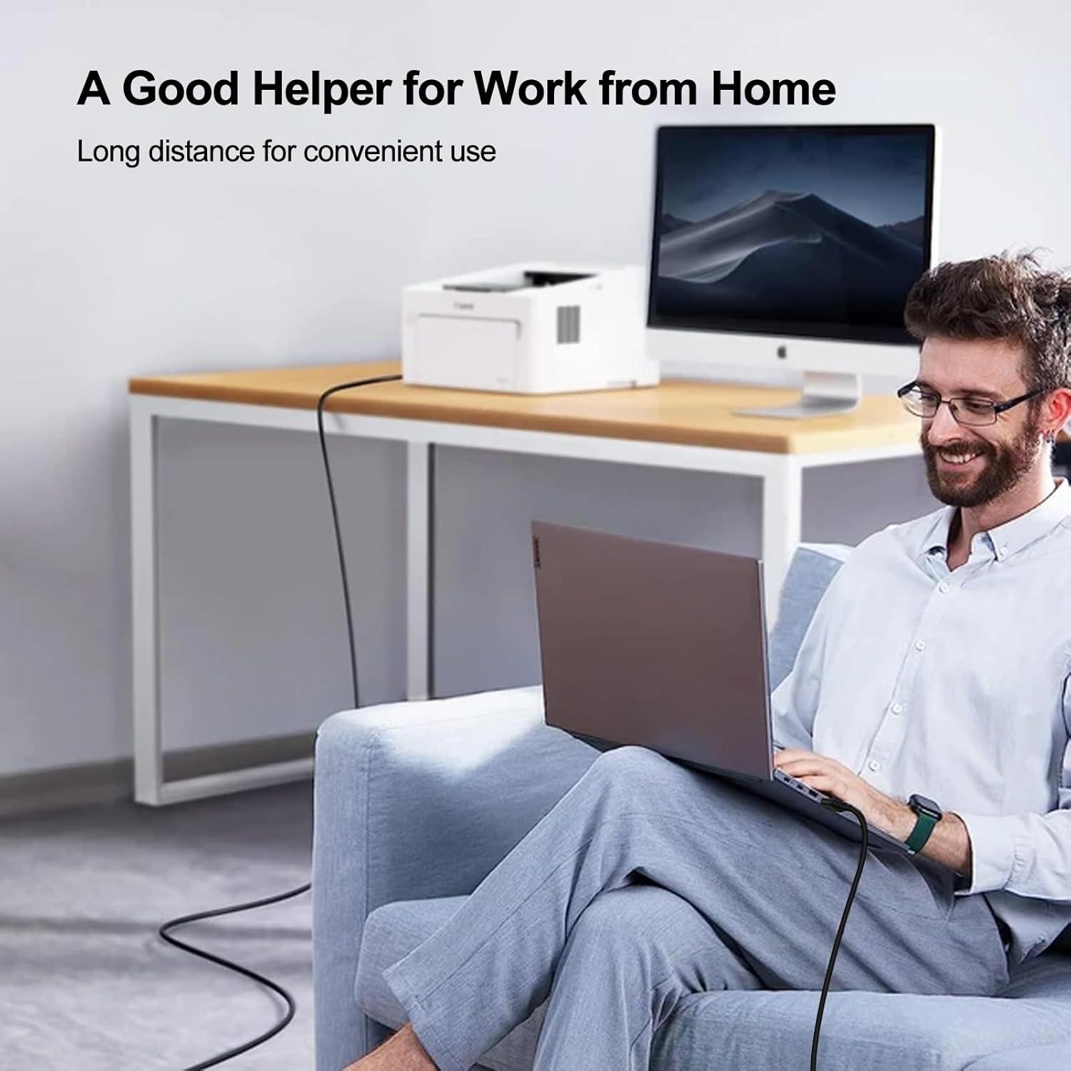 Cable de impresora USB 2.0 3m VIFIGEN A a B alta velocidad