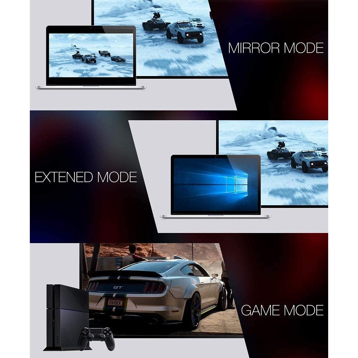 JSAUX 8K Long HDMI Cable 25ft 2-Pack, 48Gbps High Speed HDMI 2.1 Cord, 4K 120Hz/144Hz, 8K@60Hz, Dynamic HDR, DTS:X, 2K, 1080P, 3D, eARC Compatible with Laptop UHD TV Gaming Monitor PS5 PS4 -Red