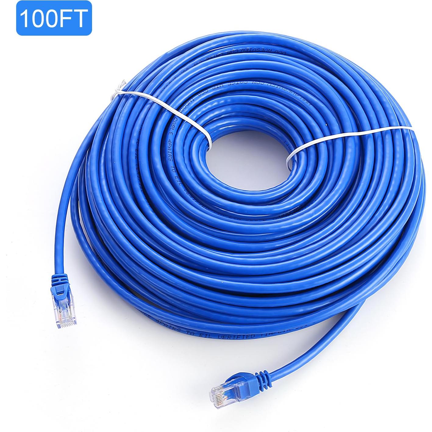 Cable Ethernet CAT 6 AvesView 30.48 m Alta Velocidad Azul