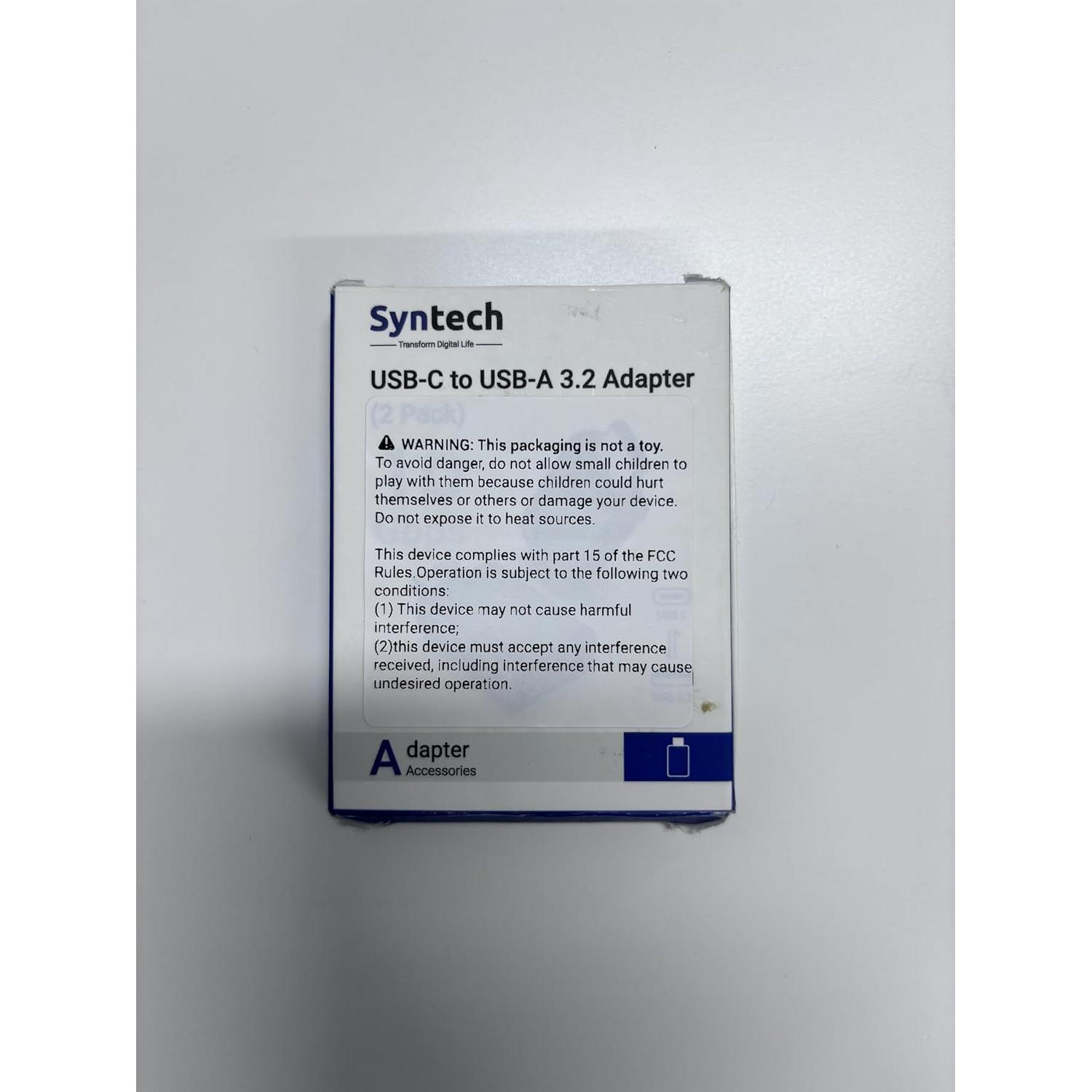 Adaptador USB C a USB 3.2 Syntech - 10Gbps, 2 Paquete