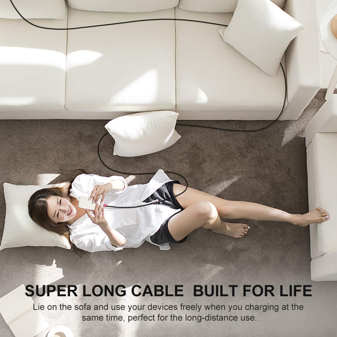 Cable USB Tipo C 6m CLEEFUN Carga Rápida 3A Gris