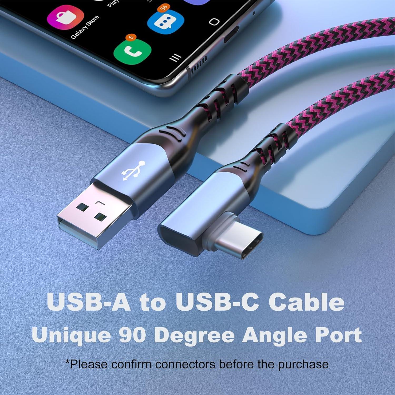 Cable USB C 3m OKRAY Paquete de 5 Cables Carga Rápida