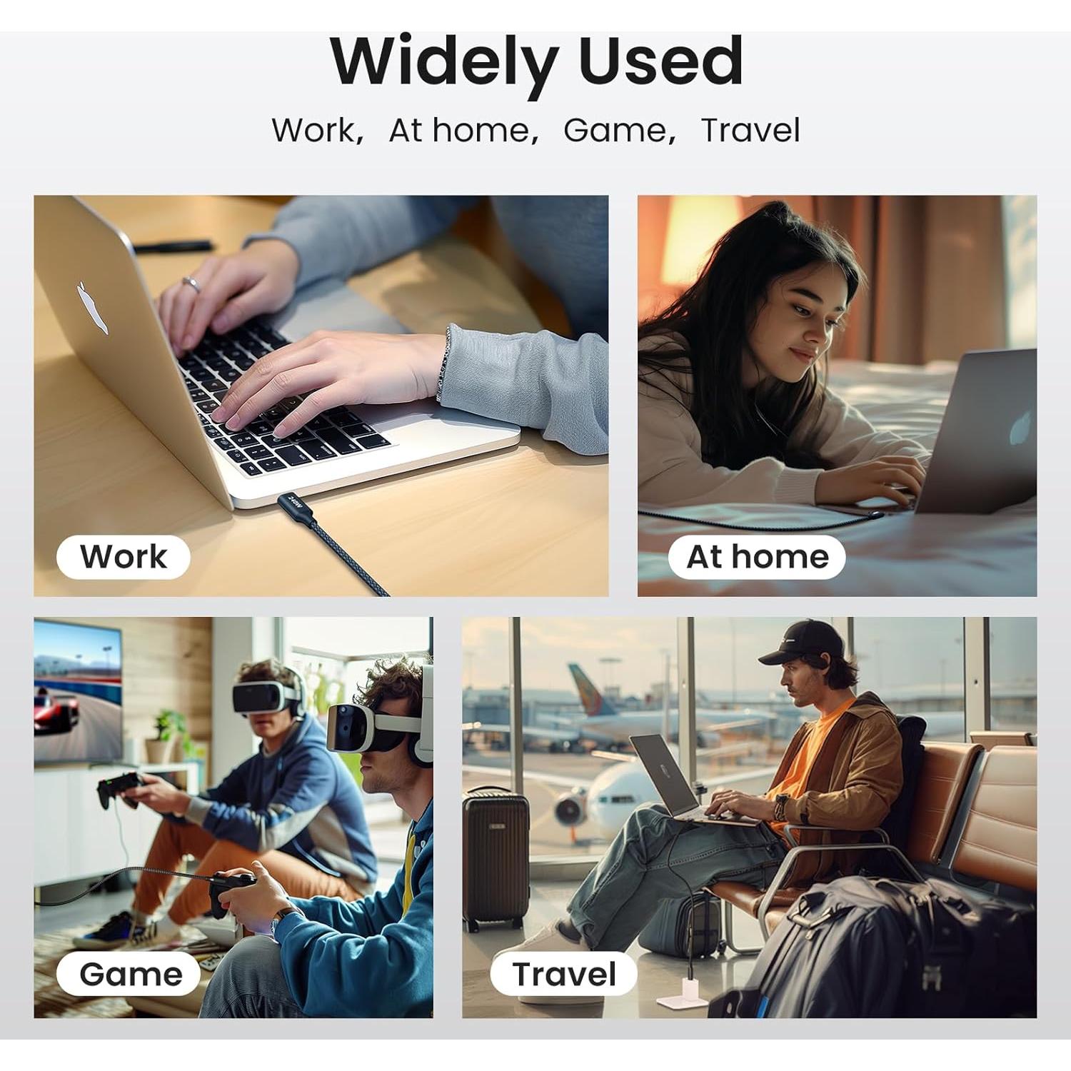 Cable USB C a USB C 240W etguuds 3m 2-Pack Carga Rápida