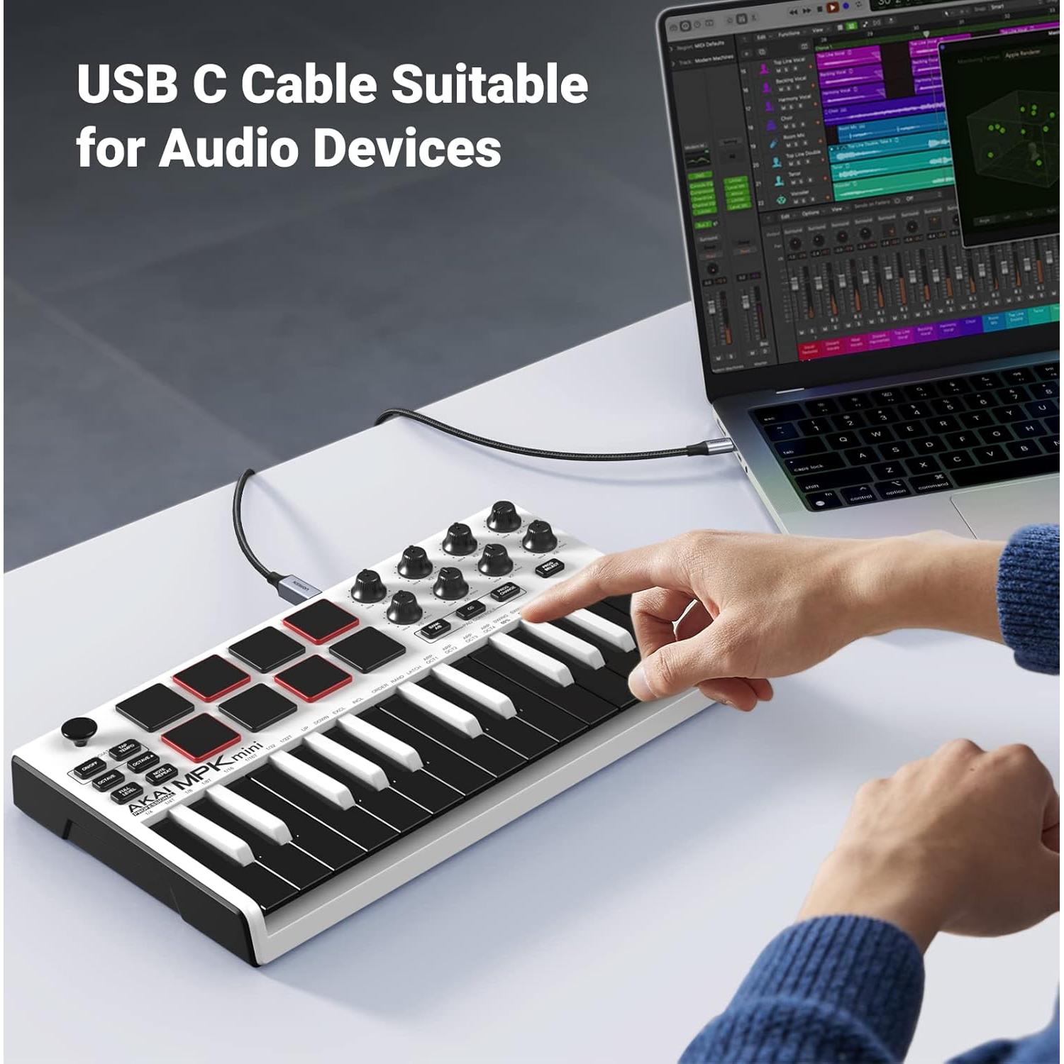 Cable USB B a USB C UGREEN 0.91 m para Impresora y MIDI