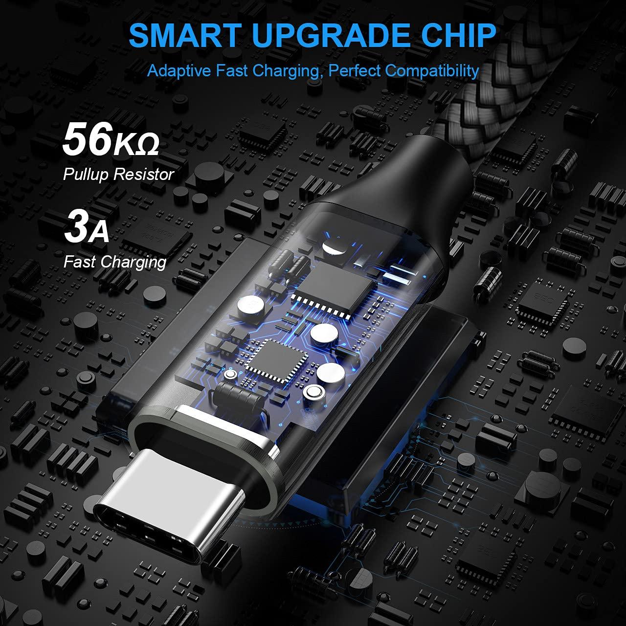 Cable USB A a USB C etguuds 5M Carga Rápida Trenzado Nylon