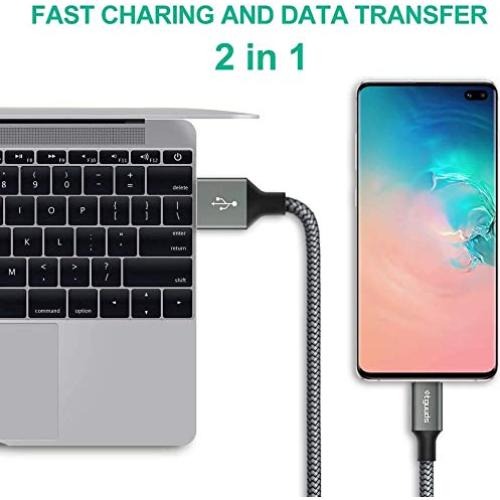 Cable USB A a USB C etguuds 5M Carga Rápida Trenzado Nylon