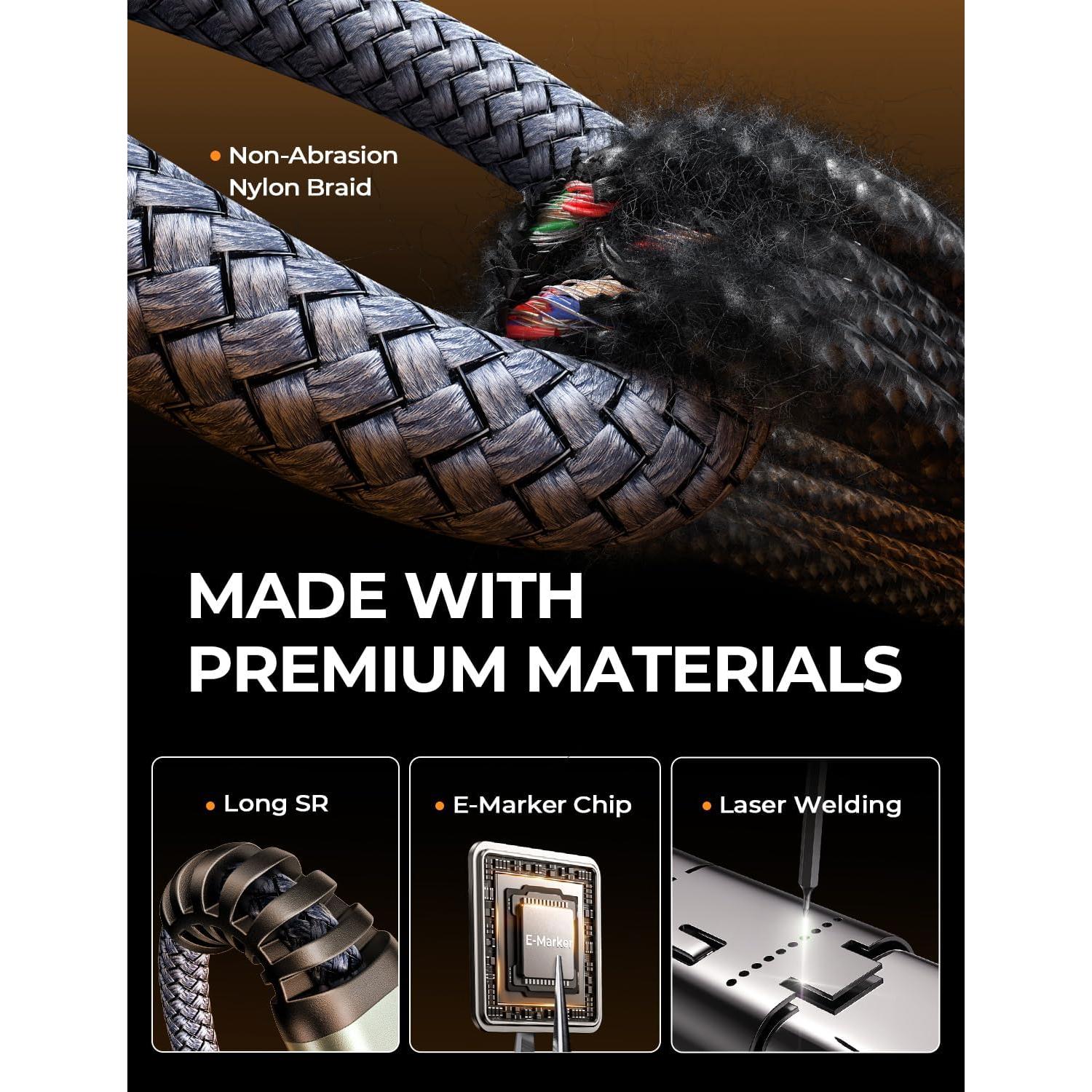 Cable de Extensión USB C AINOPE 2M 20Gbps 240W Gris