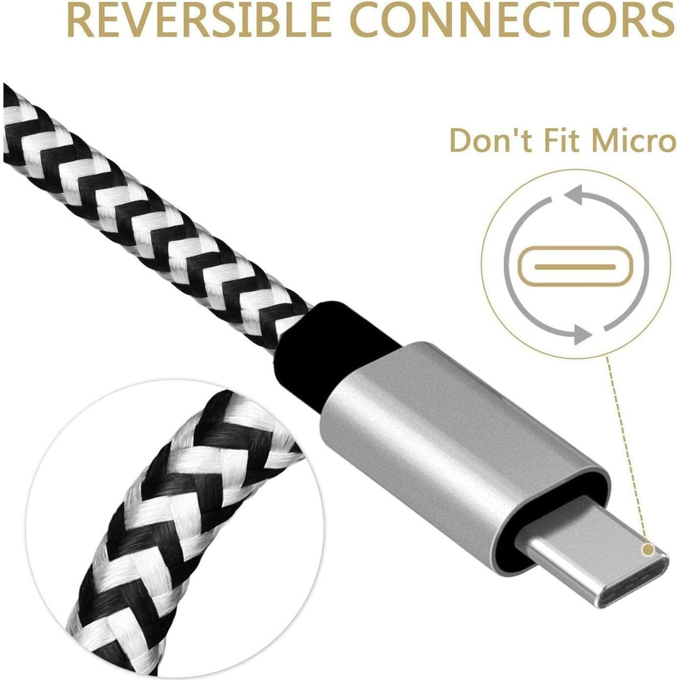 Cable USB Tipo C DEEGO 4.5M Trenzado para Smartphones y Laptops