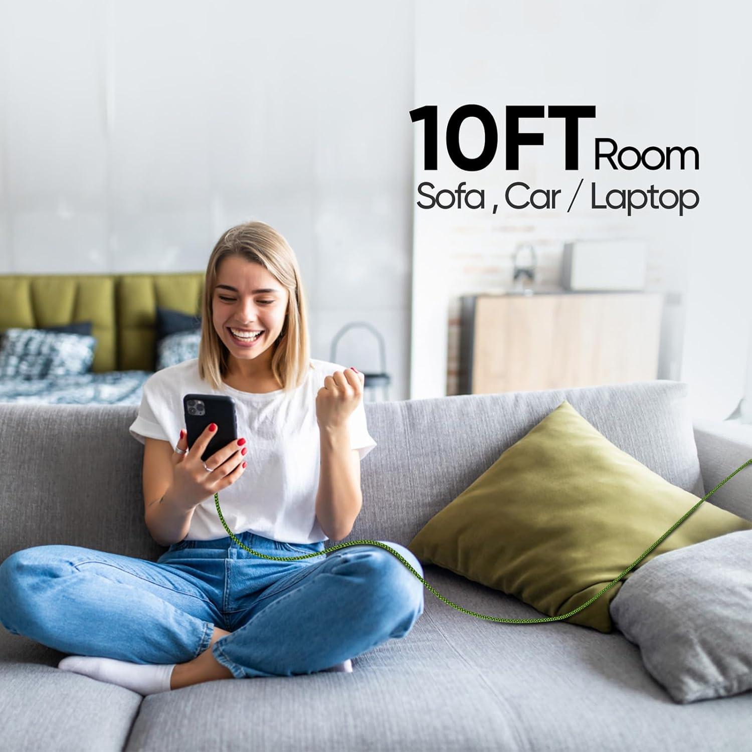 Cable USB Tipo C 5-Pack KREMORV 3m Carga Rápida Nylon