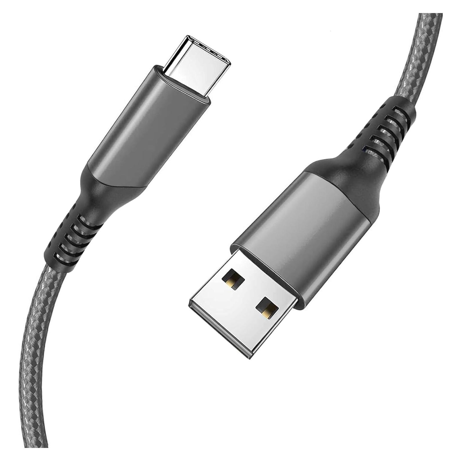 Cable de Carga Rápida USB Tipo C Awnuwuy 10FT Gris