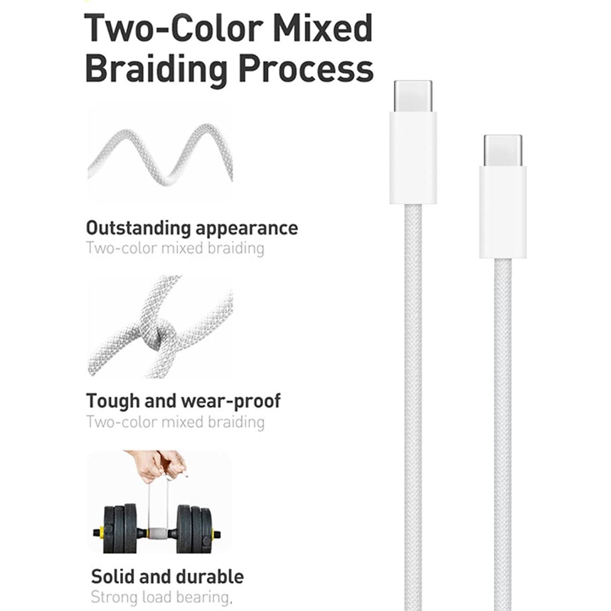 Cable USB C a USB C 3m KUEVKA para iPhone 16 y iPad