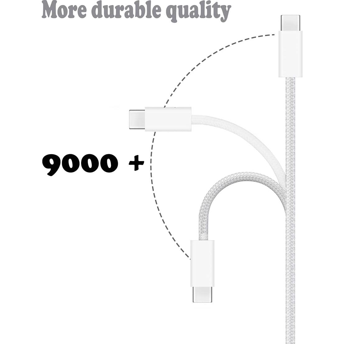 Cable USB C a USB C 3m KUEVKA para iPhone 16 y iPad