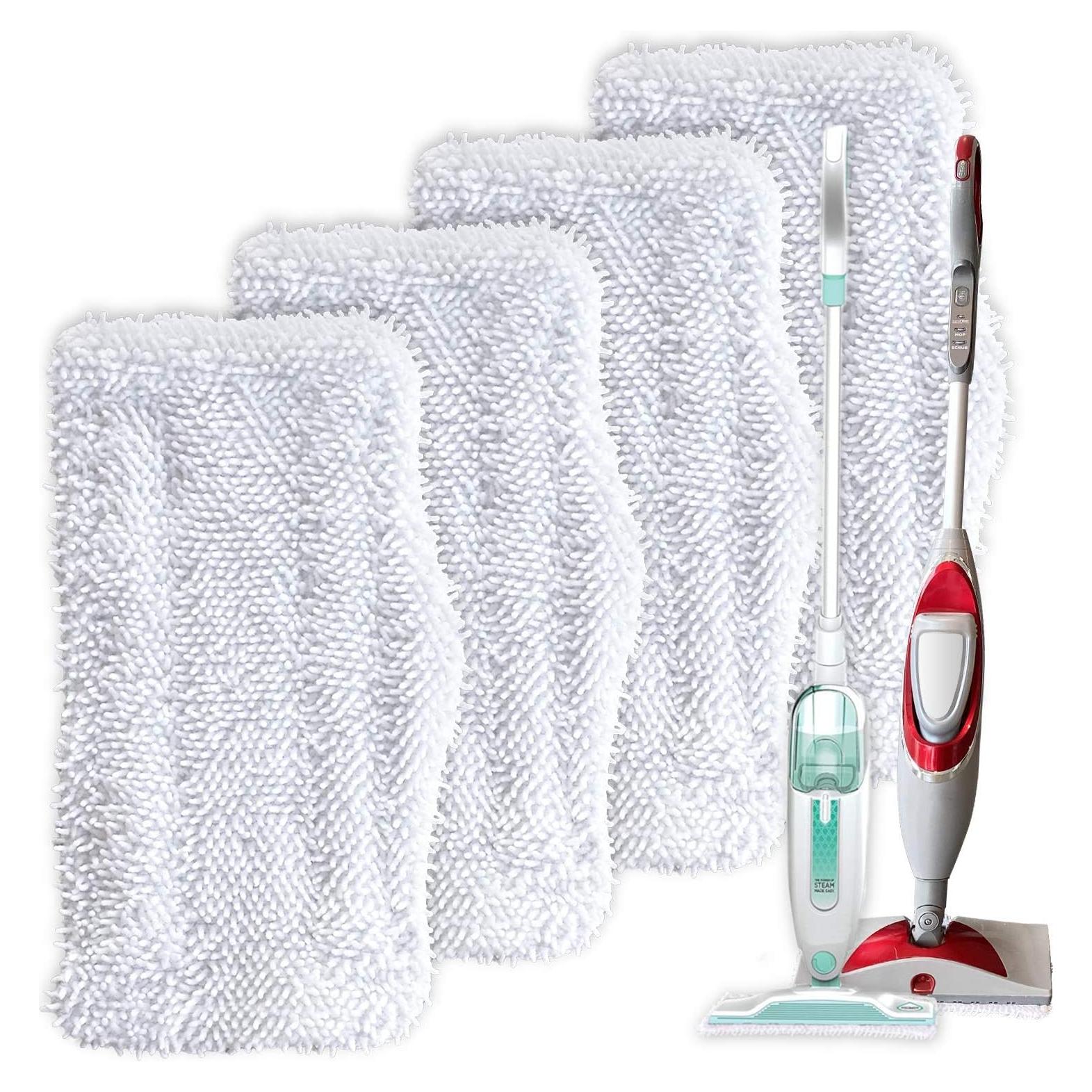 Paquete de 4 Almohadillas de Microfibra Turbo para Mopa Shark