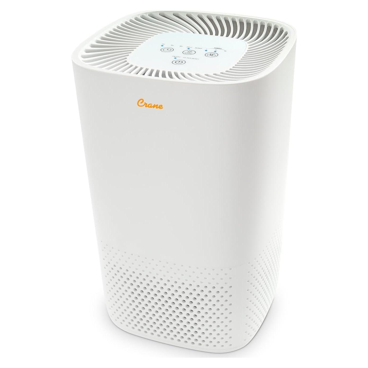 Purificador de Aire HEPA Crane EE-5067 con Luz UV 23.23 m²