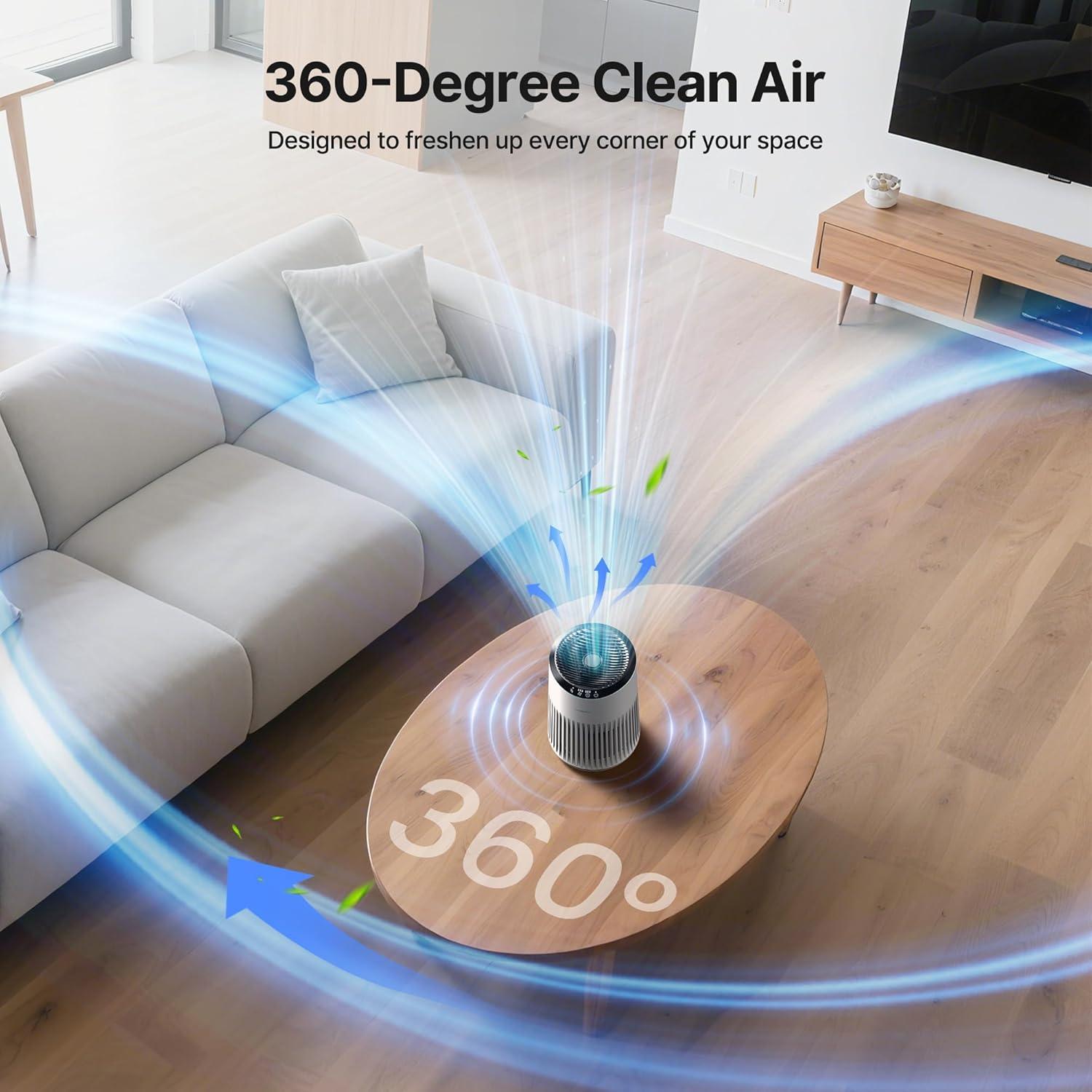 Purificador de Aire MR2566 con Luz Nocturna y Aromaterapia