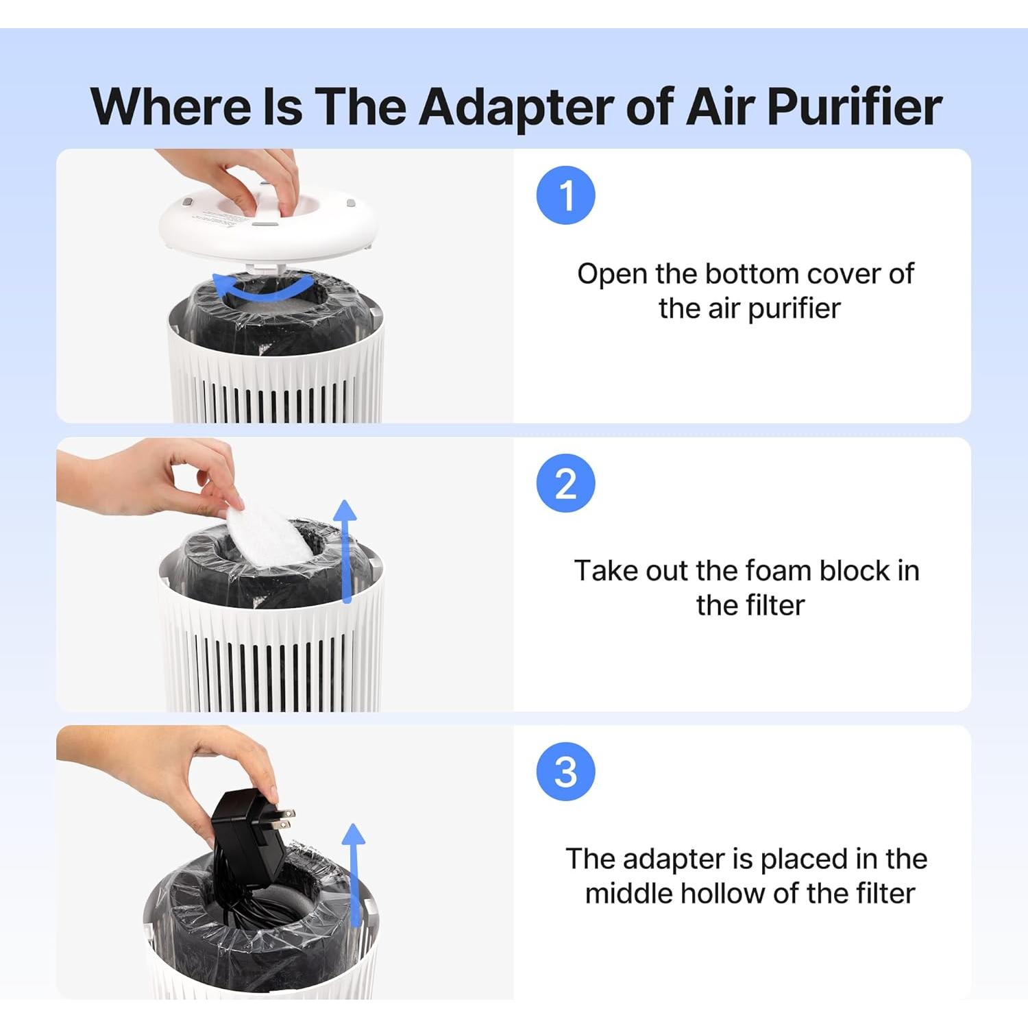 Purificador de Aire MR2566 con Luz Nocturna y Aromaterapia