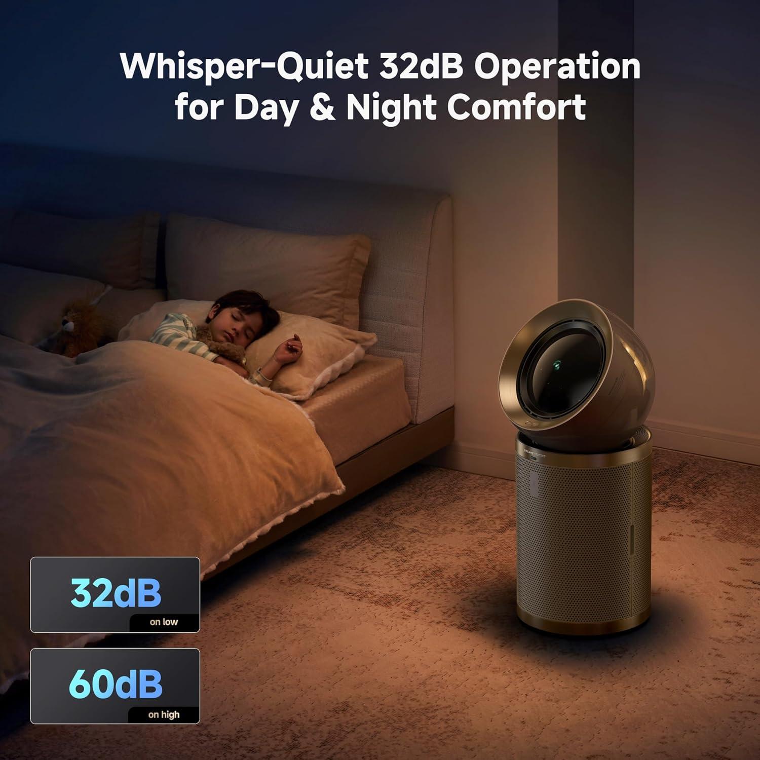 Purificador de Aire Dreame PM20 3 en 1, 525 m²/h, IA y Filtros