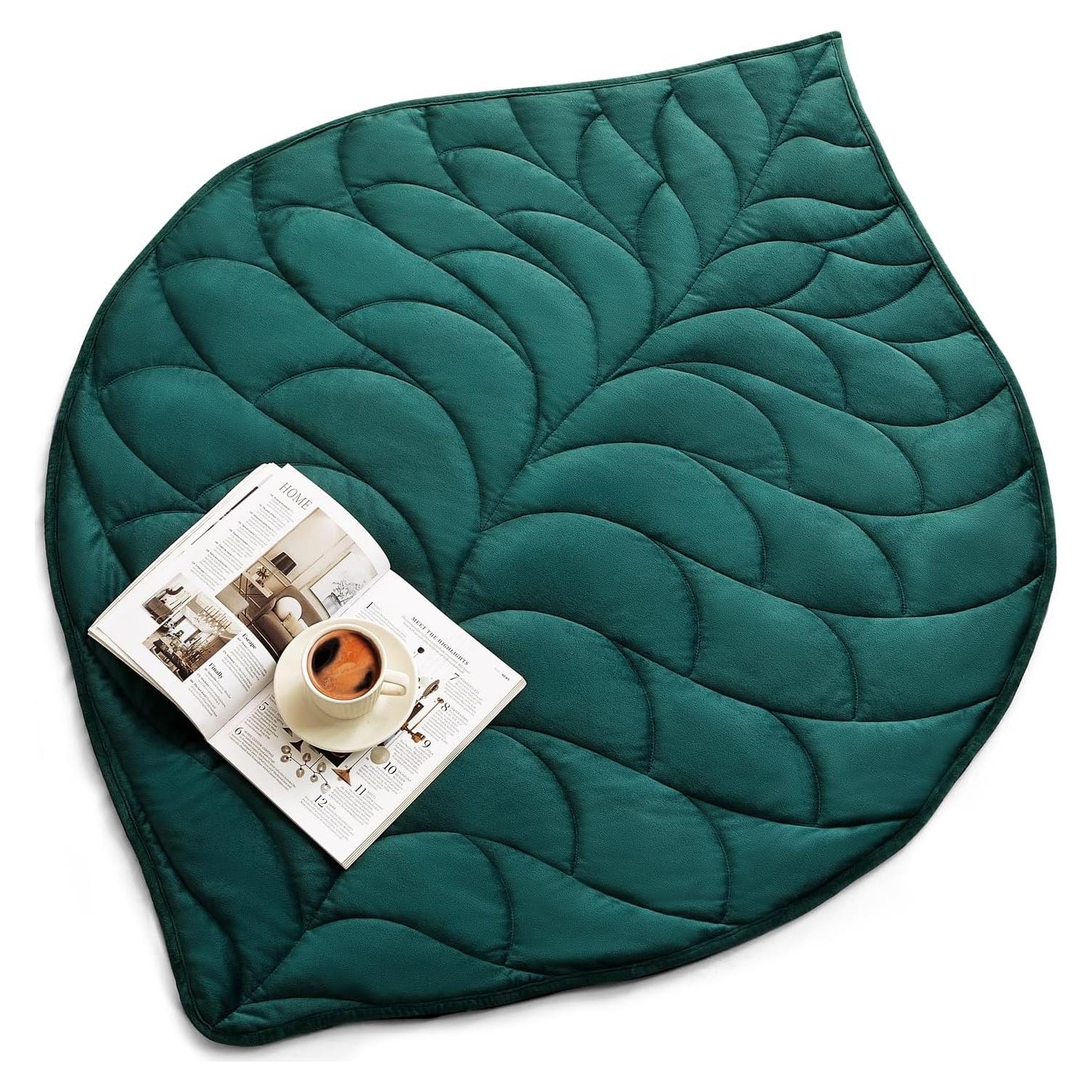 Manta con peso Kaisa 3.2 kg 104x135 cm Verde Terciopelo