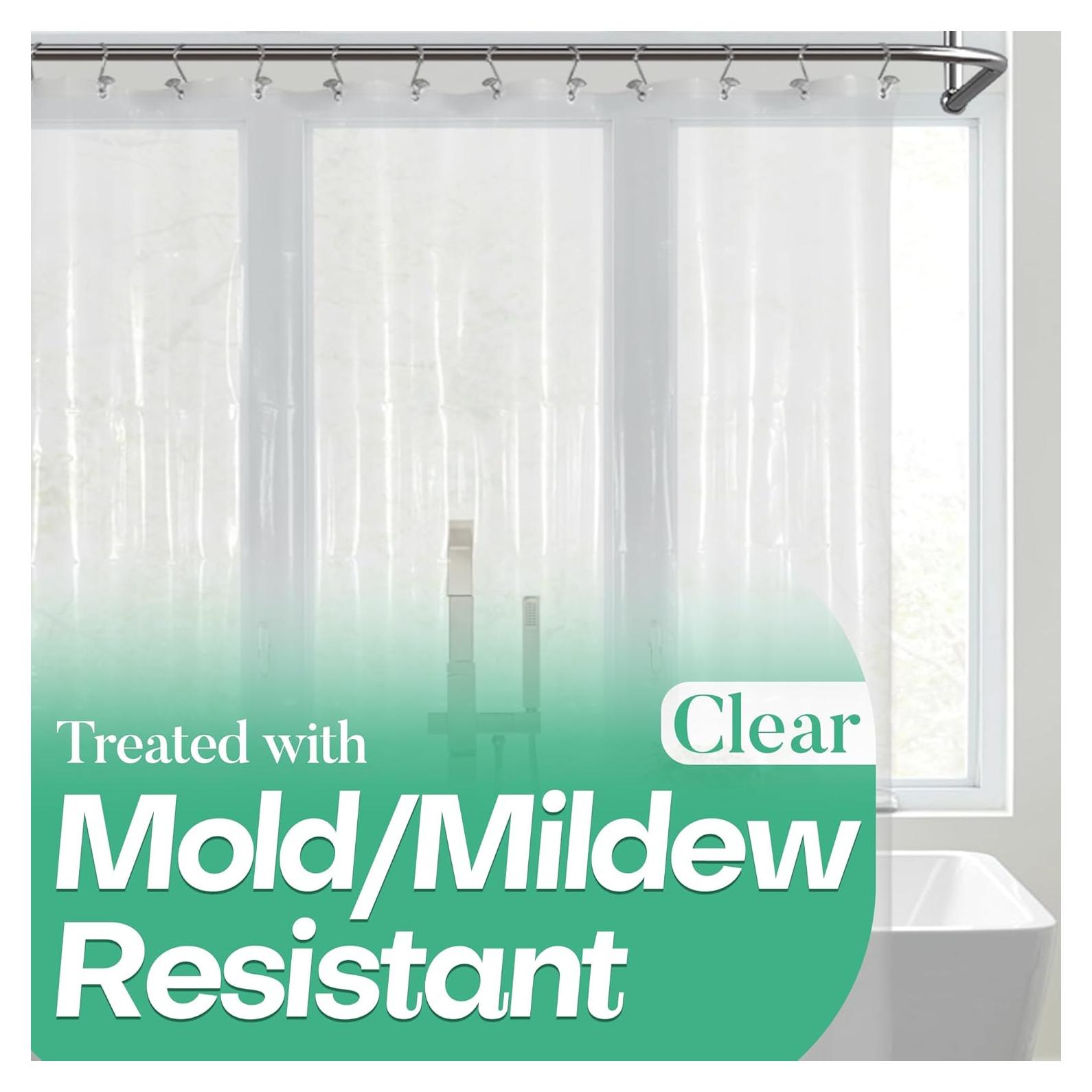 Cortina de Ducha Transparente Sra. Asombrosa 182x182 cm PEVA