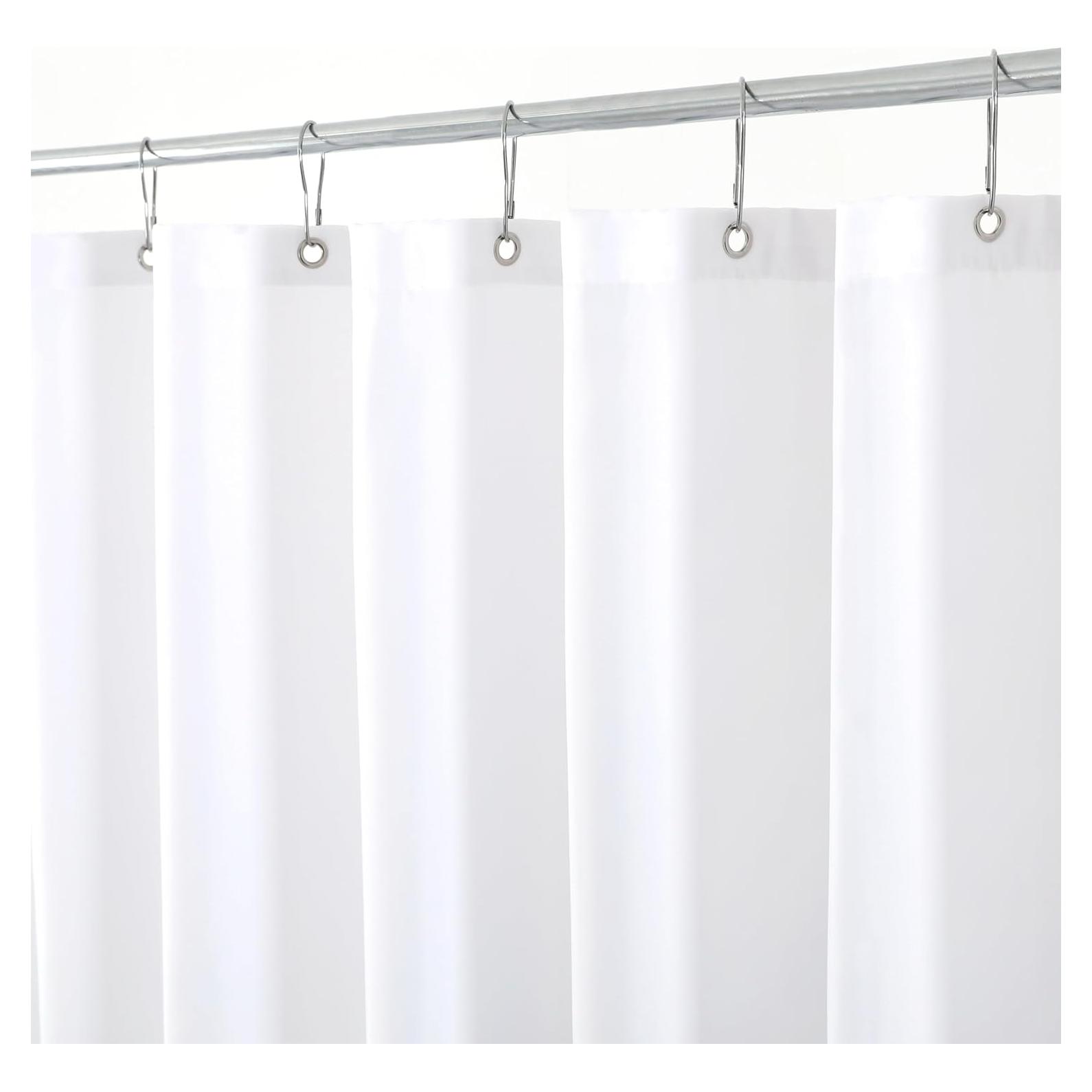 Cortina de Ducha de Tela Blanca Biscaynebay 182.88 cm x 182.88 cm