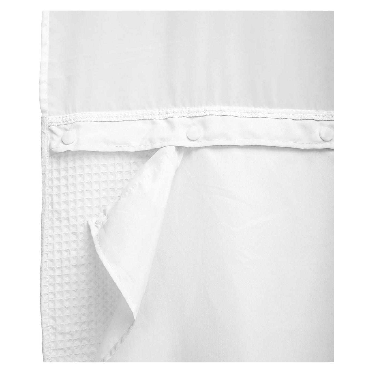 Cortina de Ducha Removible Barossa Design 70x54 cm Blanca