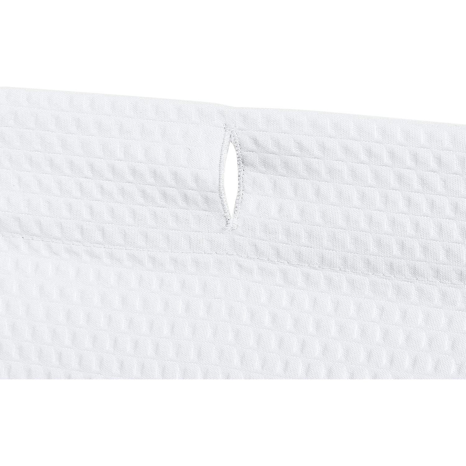 Cortina de Ducha Microfibra Amazon Basics 182.88 cm Blanca