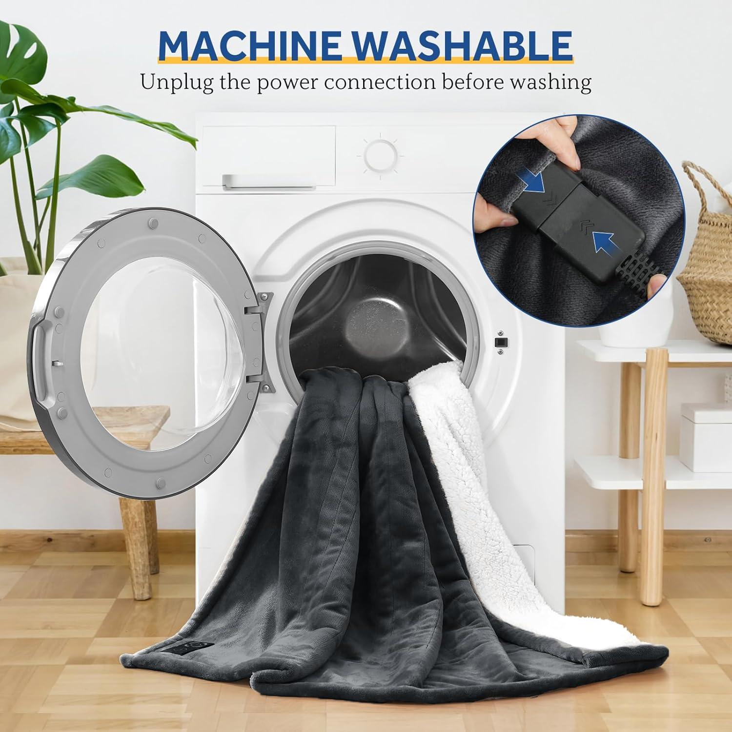 Manta Térmica Sealy 127x152 cm Reversible Franela Sherpa