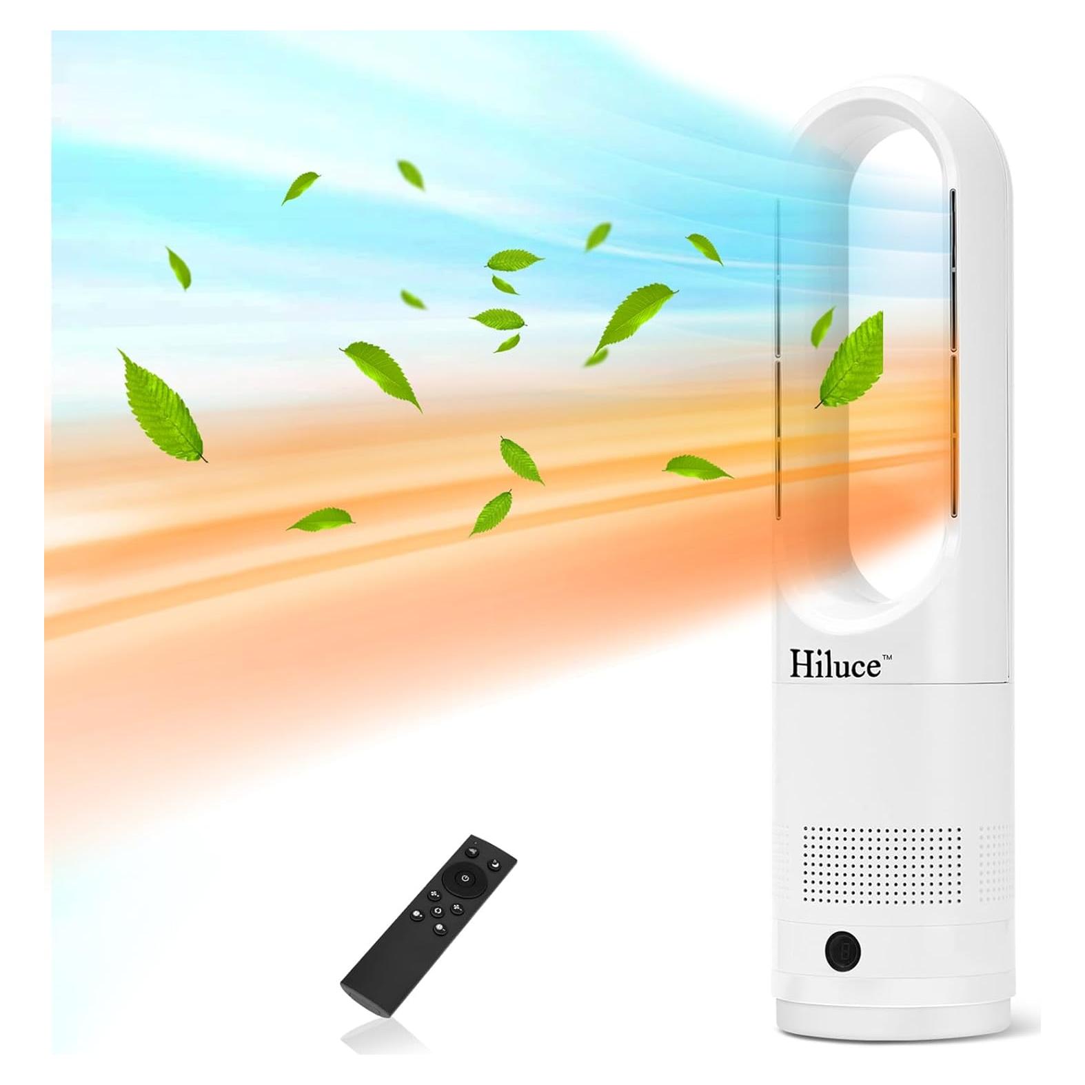 Combo Ventilador y Calefactor Hiluce Tower 1400W 22" Blanco
