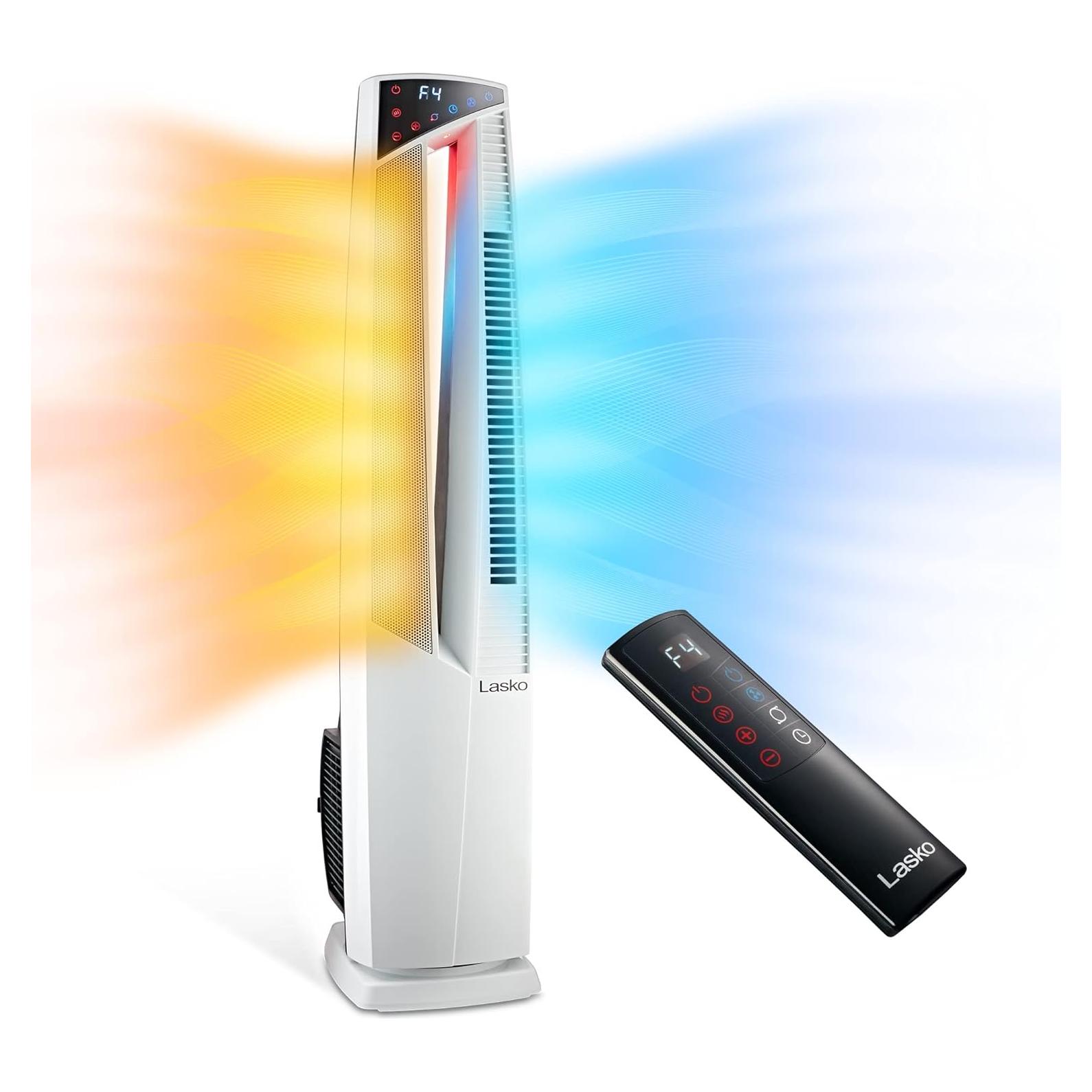 Ventilador y Calefactor Torre Lasko FHV820 1500W Blanco