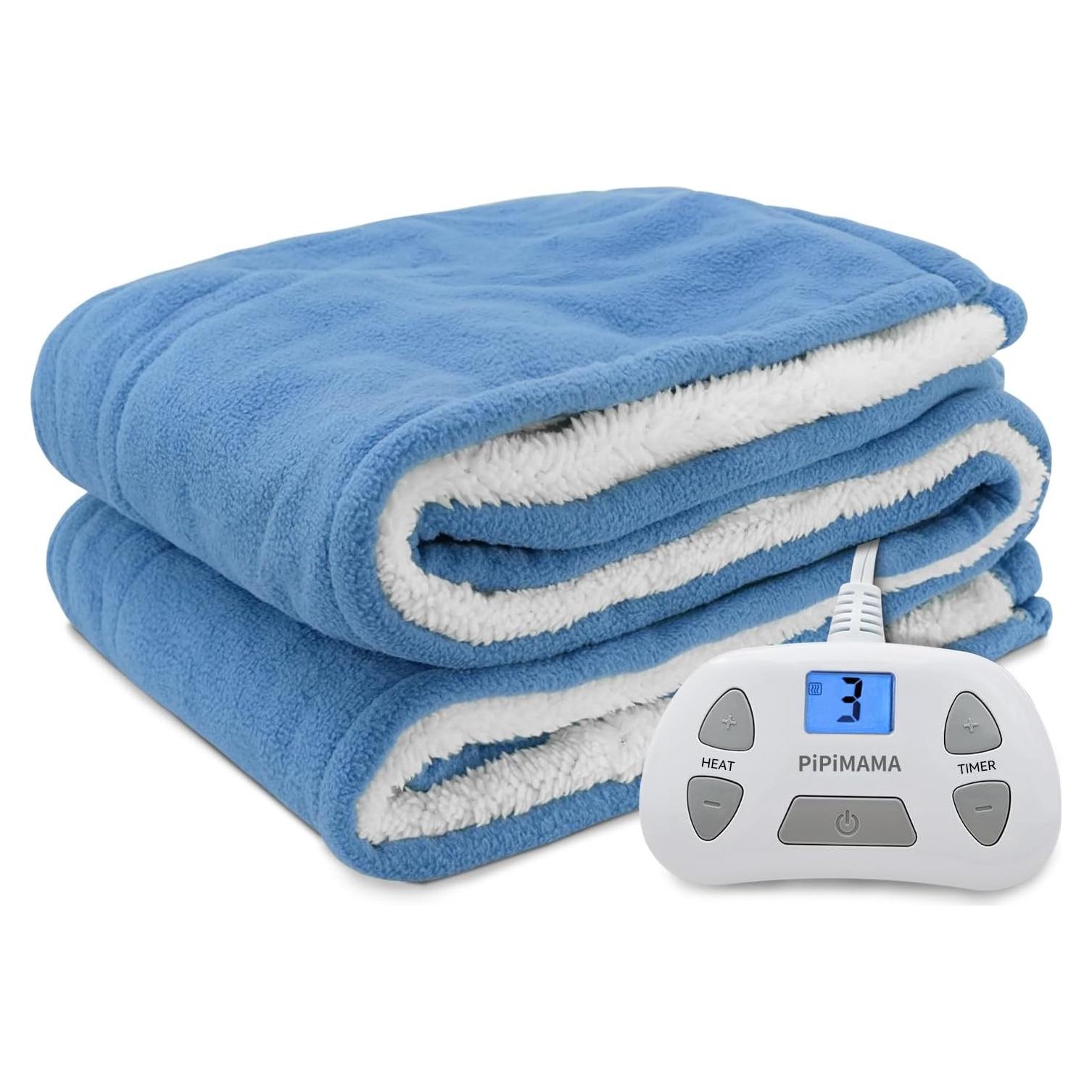 Manta Eléctrica Individual PiPiMAMA 213x157 cm 10 Niveles Calentamiento