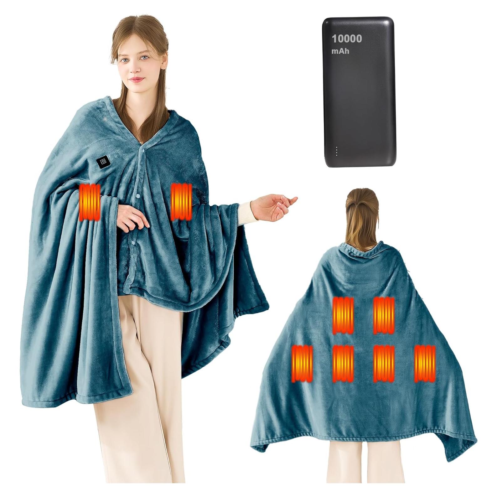 Manta Térmica Eléctrica MAXEVE 10000mAh Azul Polvoriento