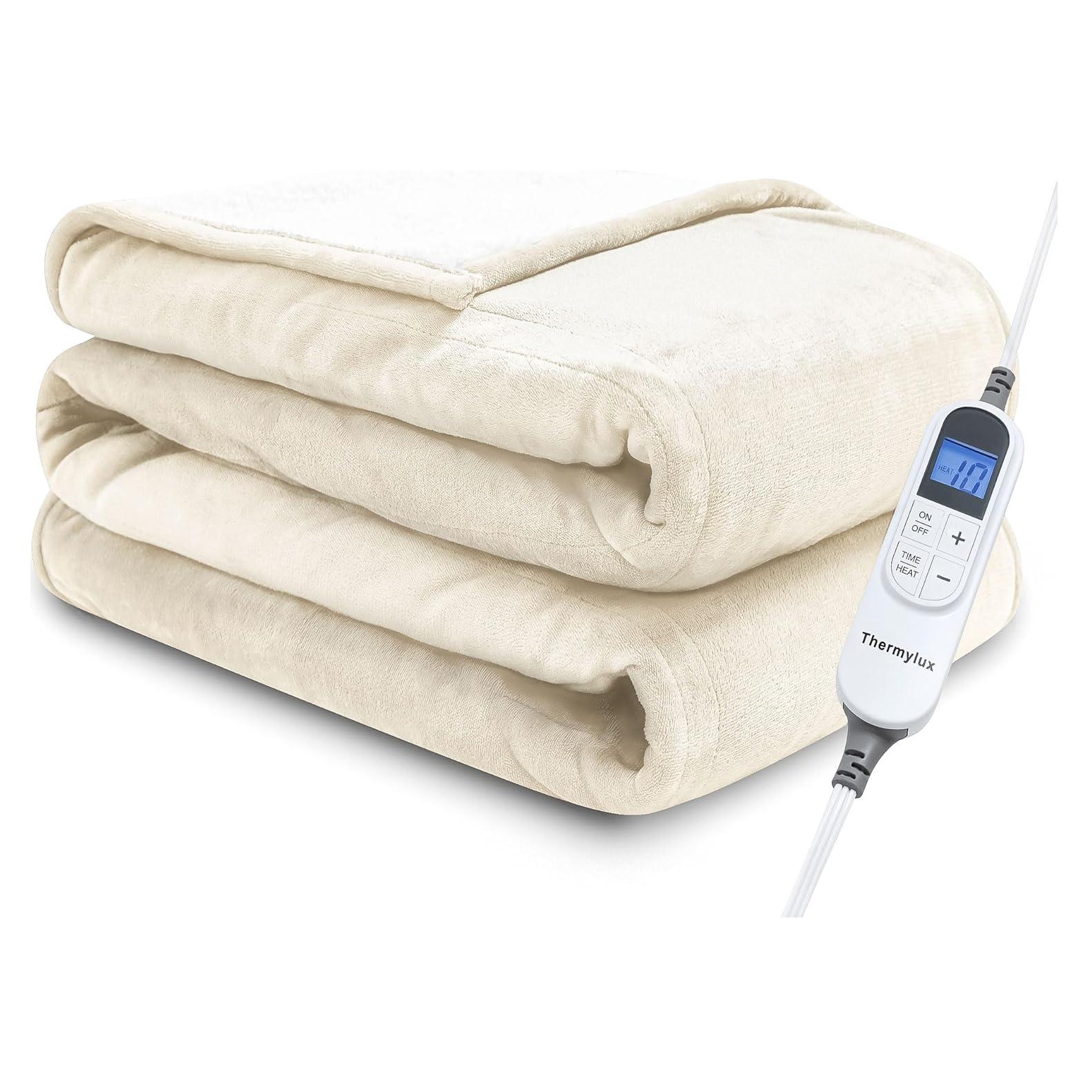 Manta Eléctrica Thermylux 72x84 cm 10 Niveles Calor Marfil