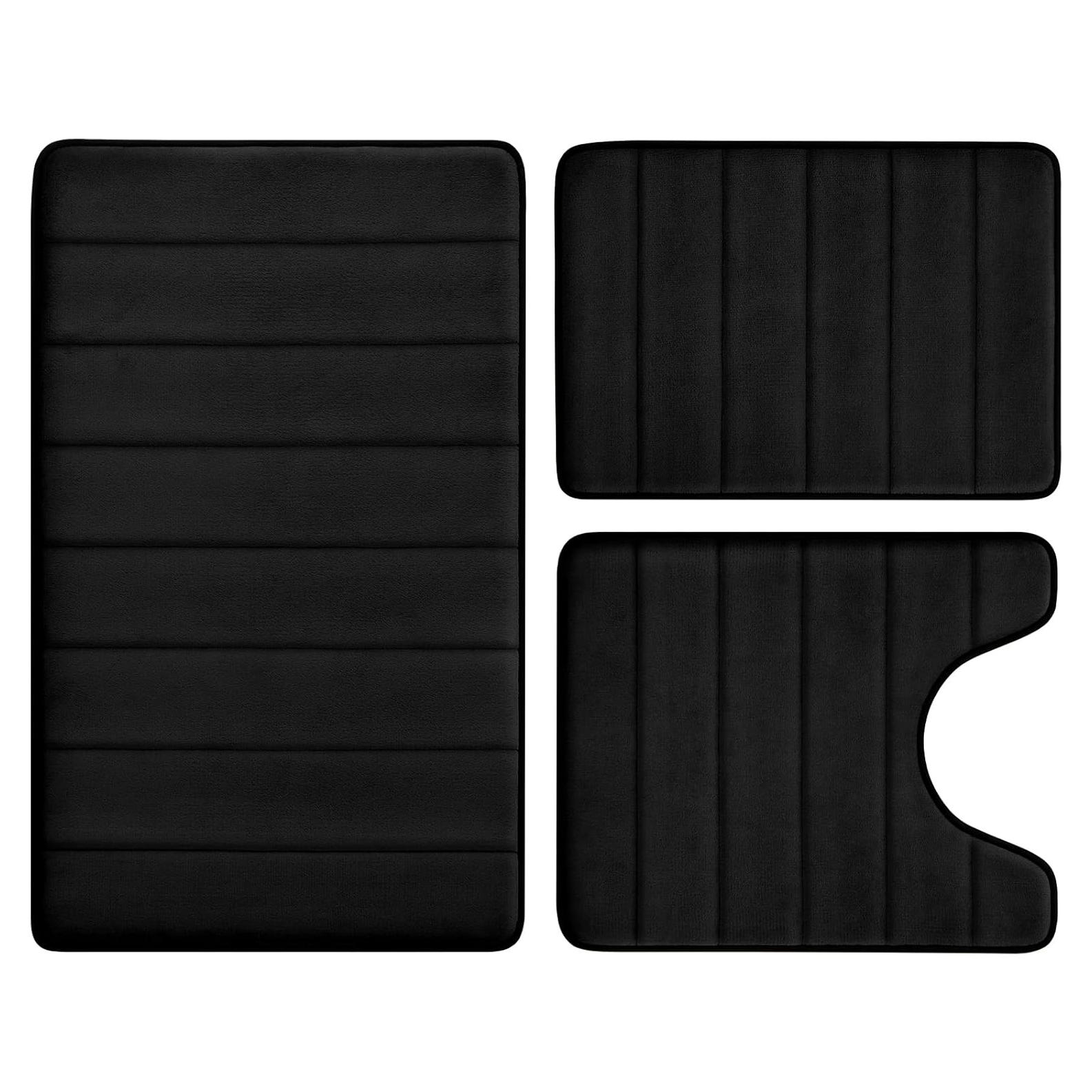 Conjunto de Alfombrillas de Baño BYSURE 3 Piezas Antideslizante