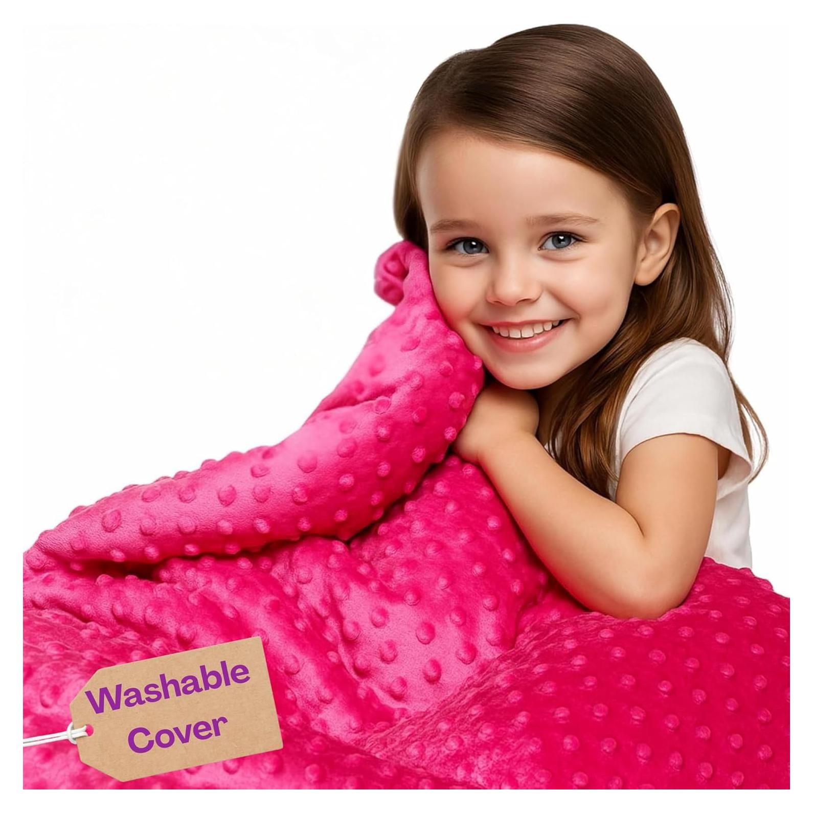 Manta Ponderada Hazli 3.18 kg Rosa 104x152 cm Suave