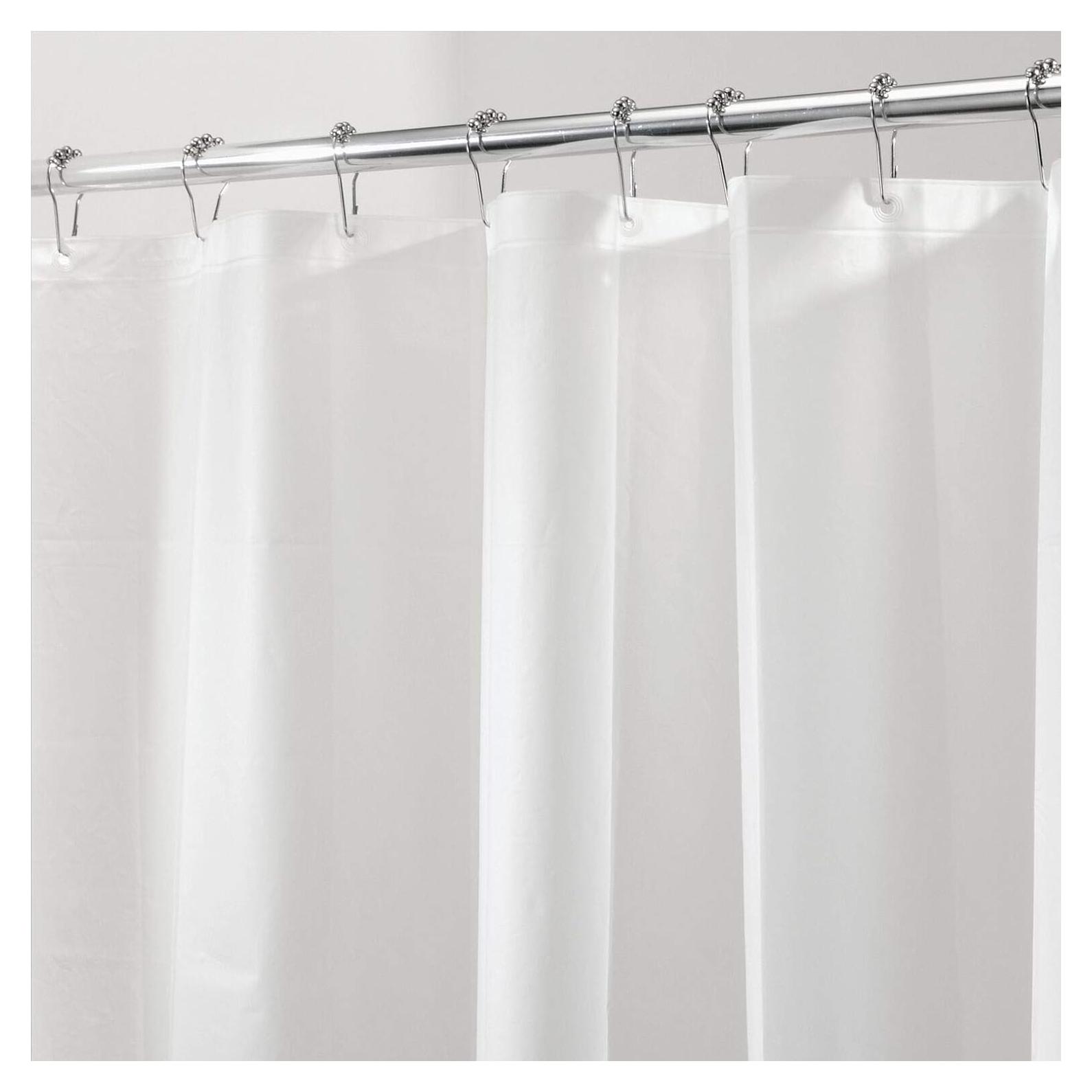 Forro de Cortina de Ducha iDesign PEVA 72x72 cm Resistente al Moho