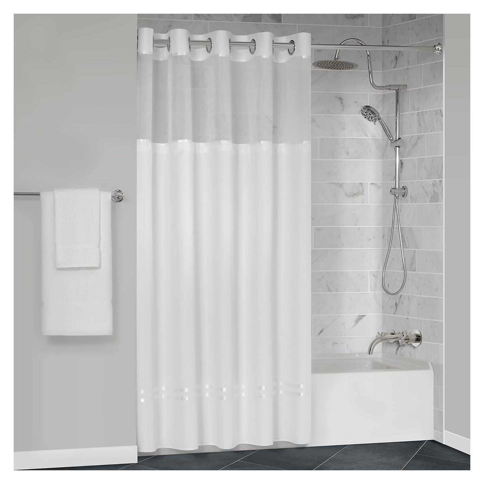 Cortina de Ducha Manchester Mills Protect360° 182.88x182.88 cm Blanca