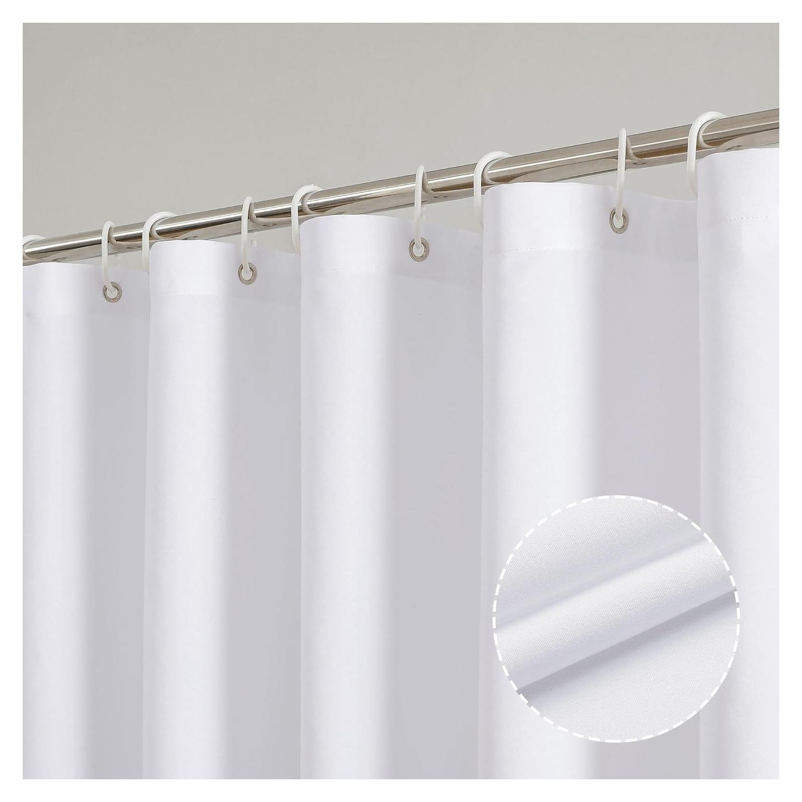 Cortina de Ducha Blanca OVZME 183x183 cm Tela Repelente