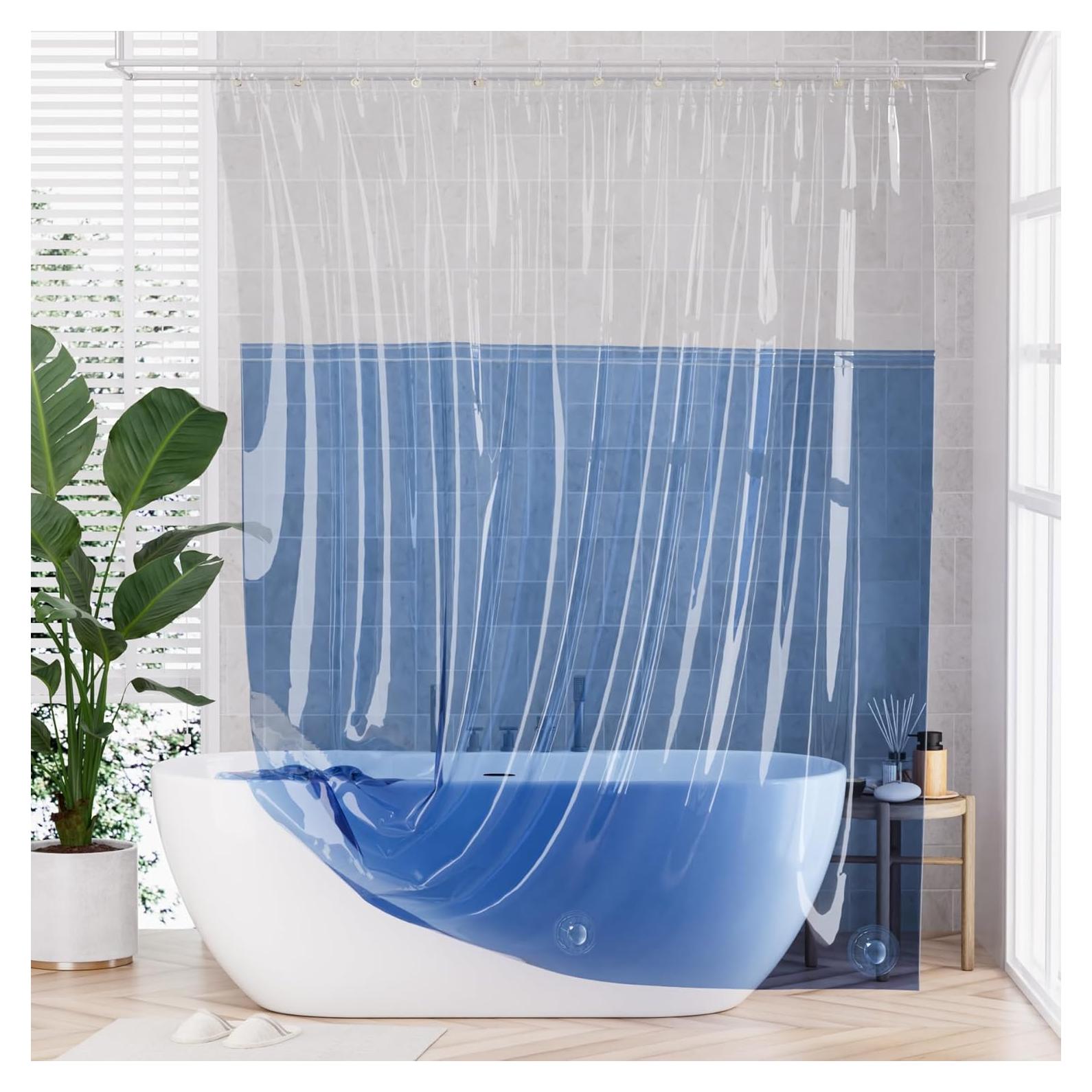Forro de Cortina de Ducha 100% EVA AmazerBath 183x183 cm