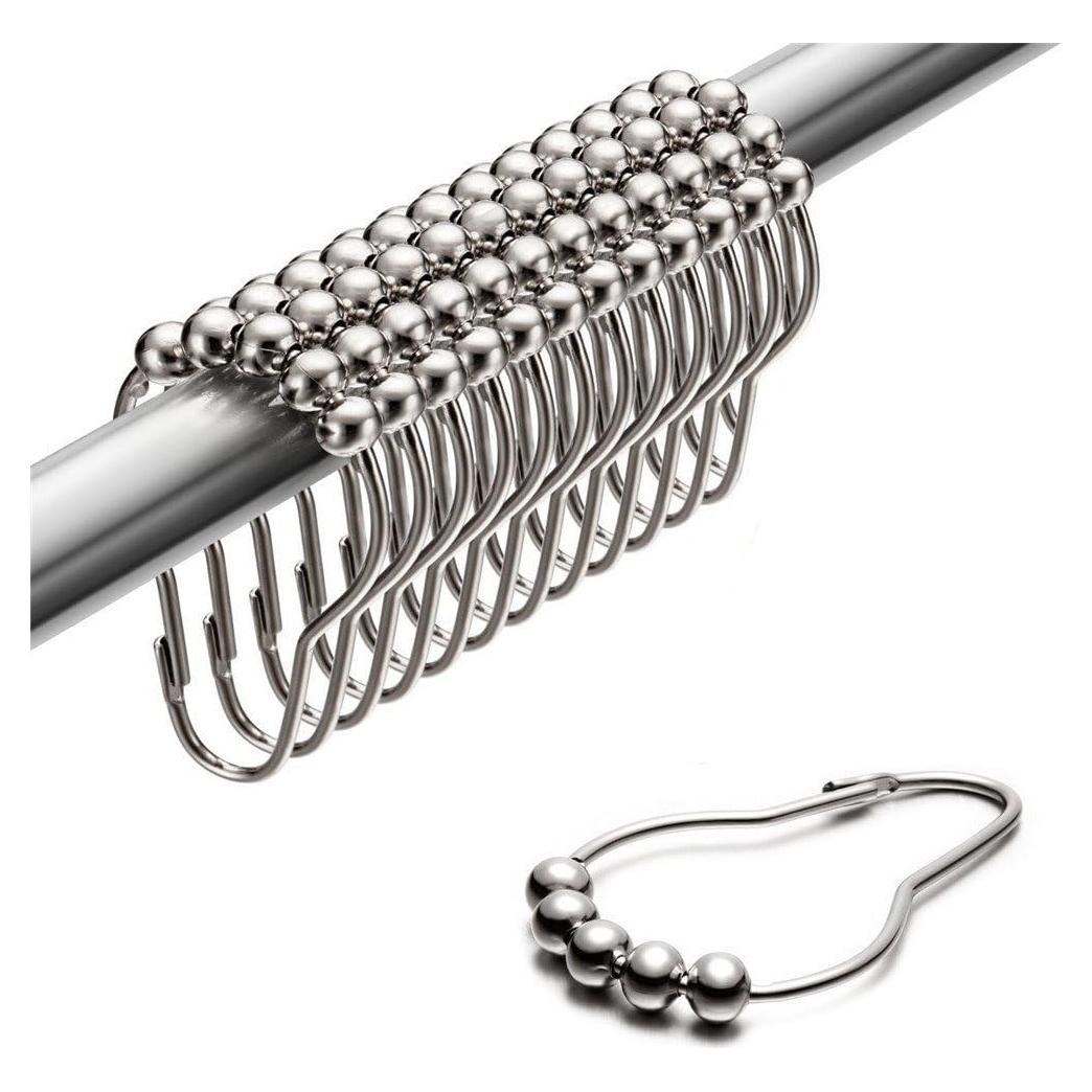 Anillas de Cortina de Ducha Uigos - Acero Inoxidable, Juego de 12