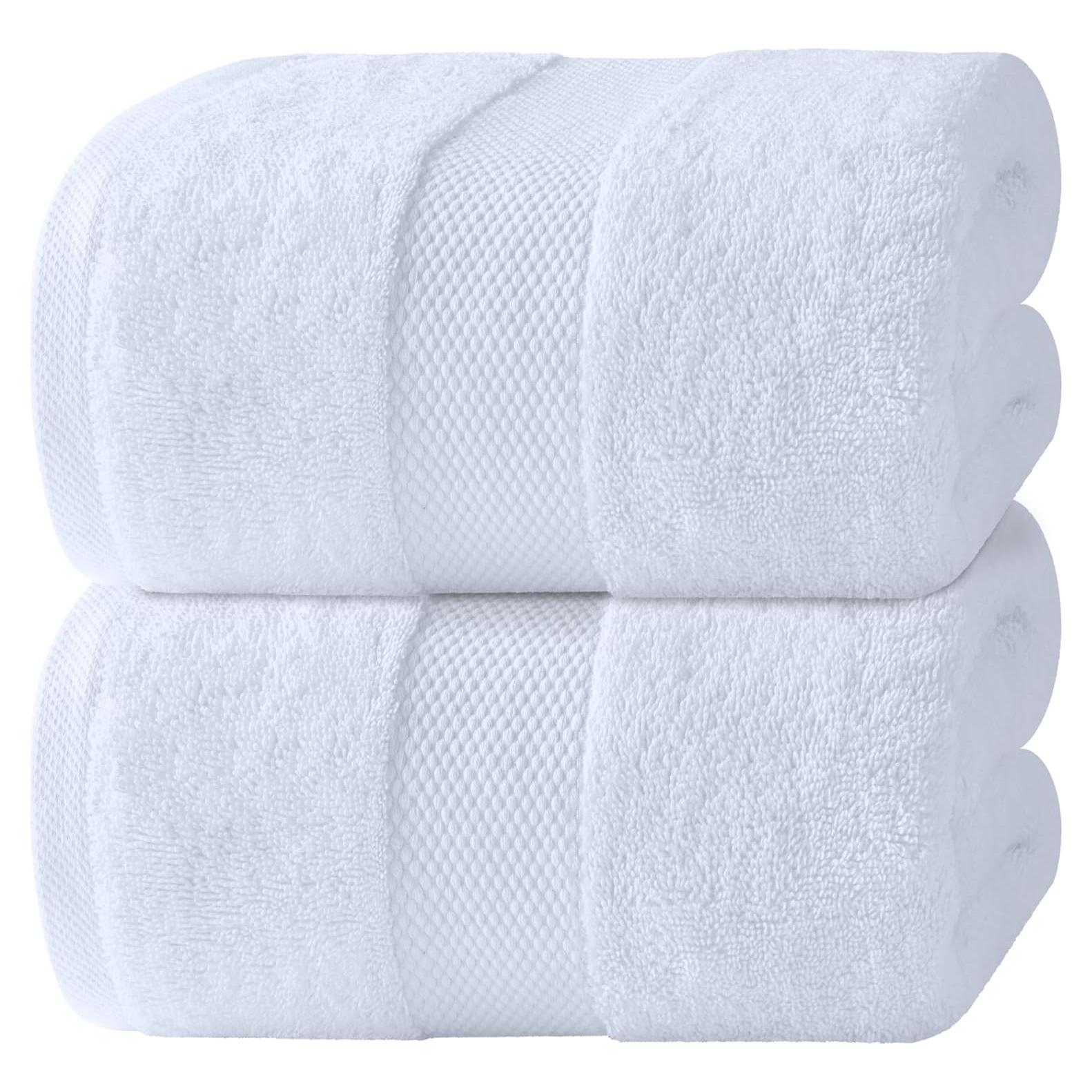 Toallas de Baño de Lujo White Classic 89x178 cm 700 GSM - 2 Piezas